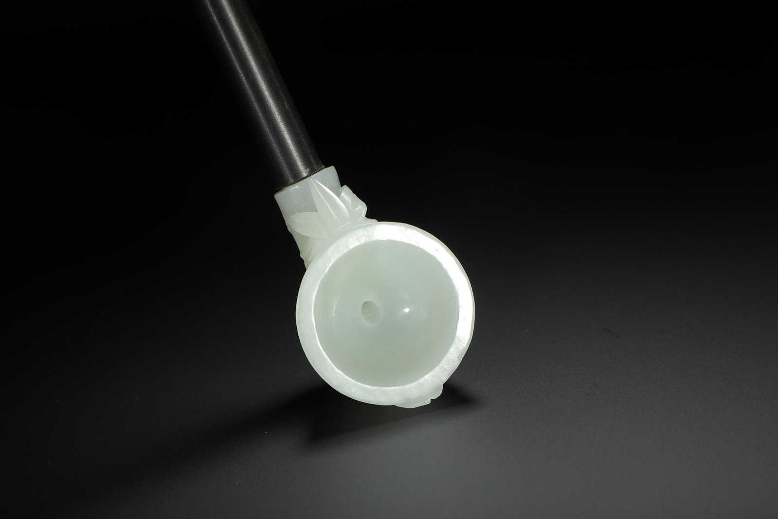 Carved Jade Pipe - 9