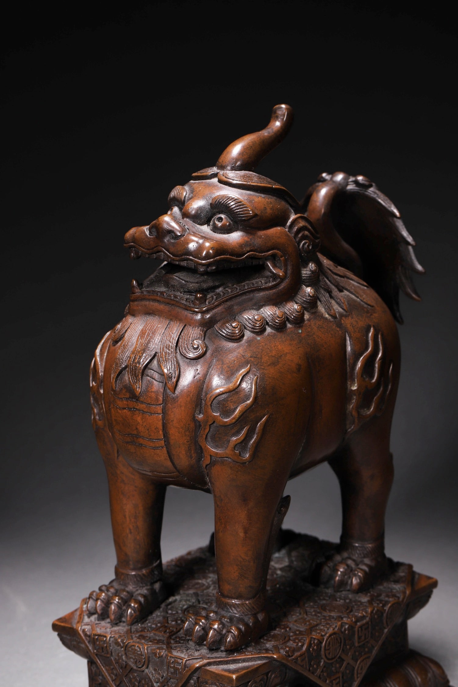 Bronze 'BEAST' incense burner - 2
