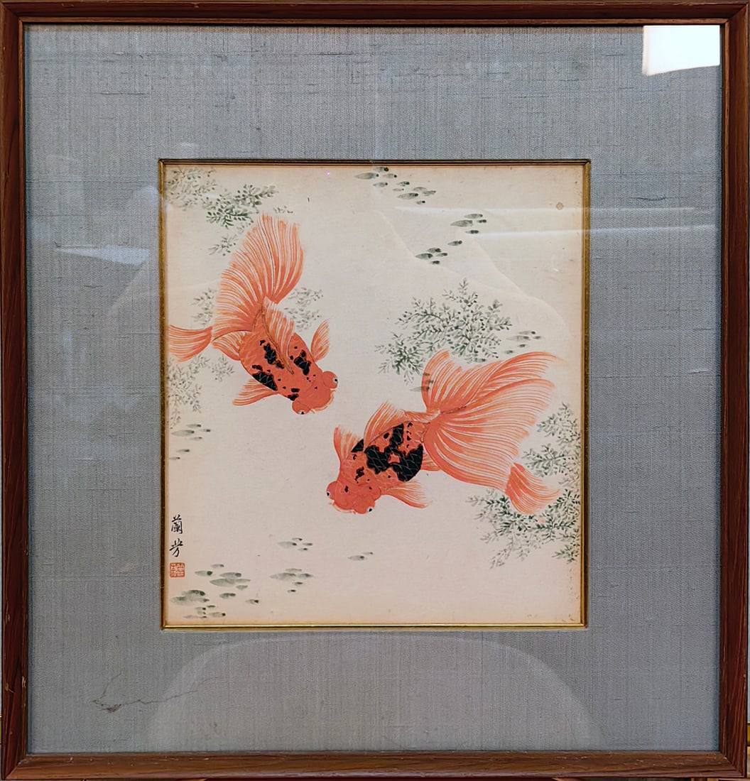 Chinese Drawing Animal Painting, Mei Lanfang Mark: Chinese Drawing Animal Painting, Mei Lanfang Mark 27×23cm