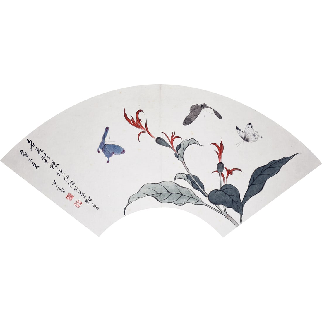 Chinese Drawing Flower and Insect Painting, Pu Ru Mark: Chinese Drawing Flower and Insect Painting, Pu Ru Mark 20×50cm