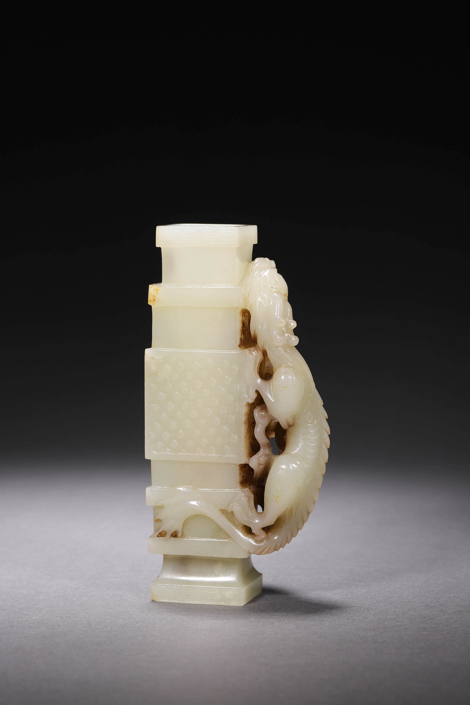 Carved 'DRAGON' vase - 2