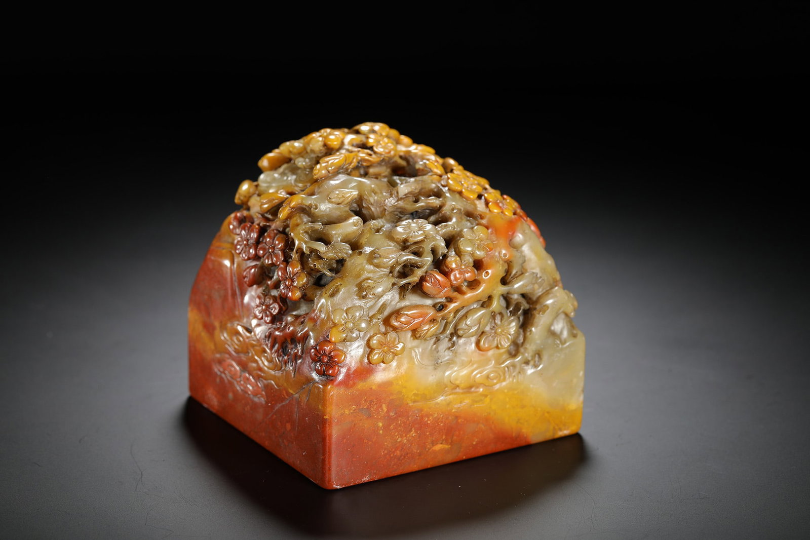 Shoushan Stone Floral Seal - 2