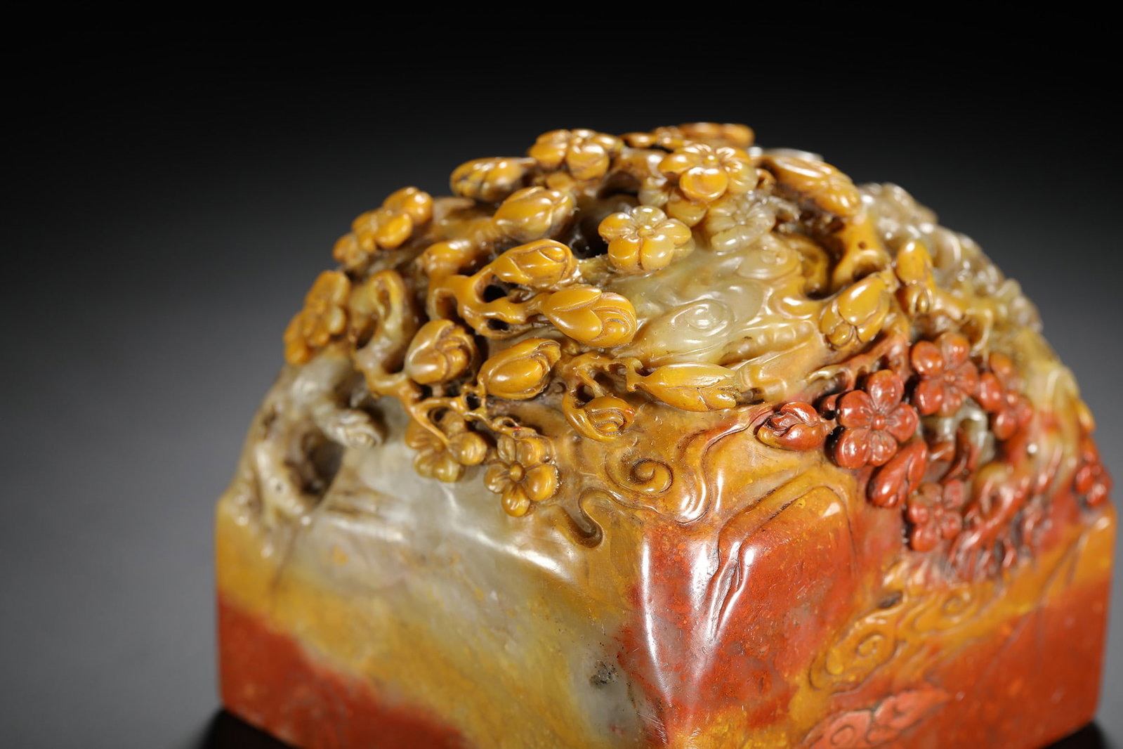 Shoushan Stone Floral Seal - 6