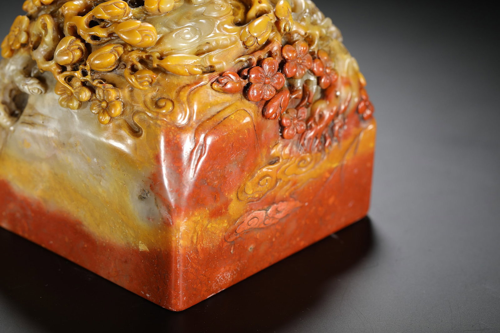 Shoushan Stone Floral Seal - 7