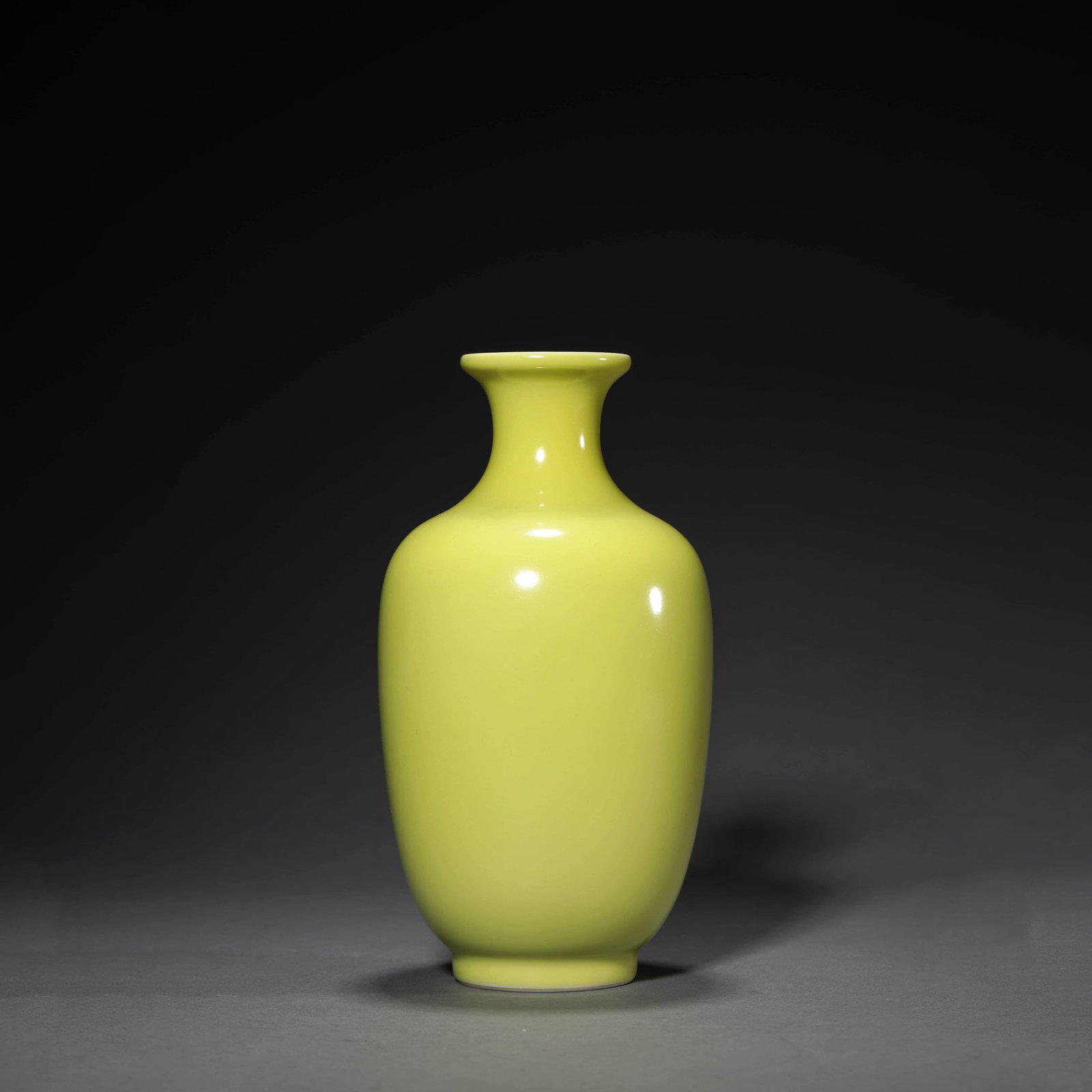Yellow Glaze Bottle Vase - 2