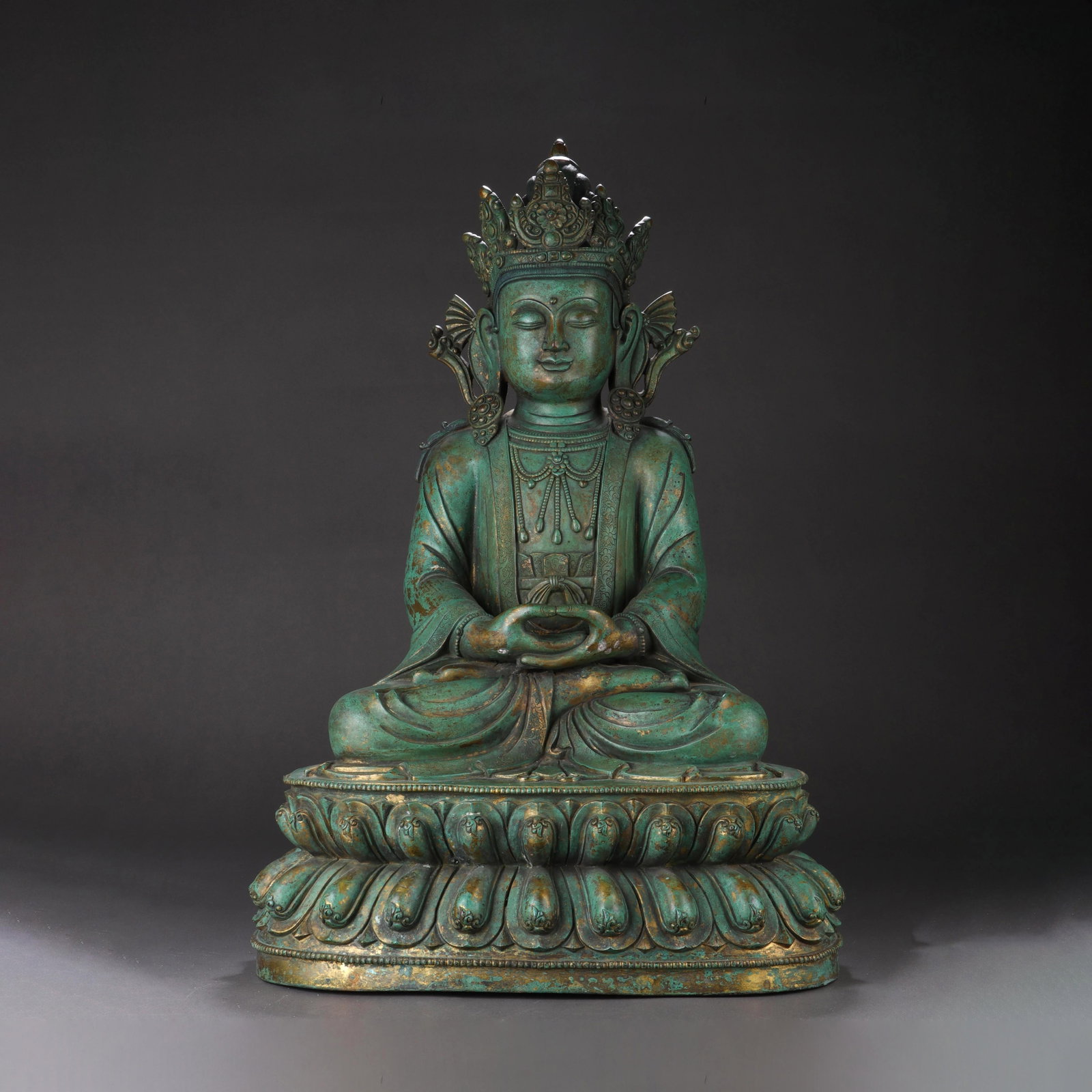 Bronze ‘Buddha Figure’: Bronze ‘Buddha Figure’ Length:41cm Width:30cm Height:60cm