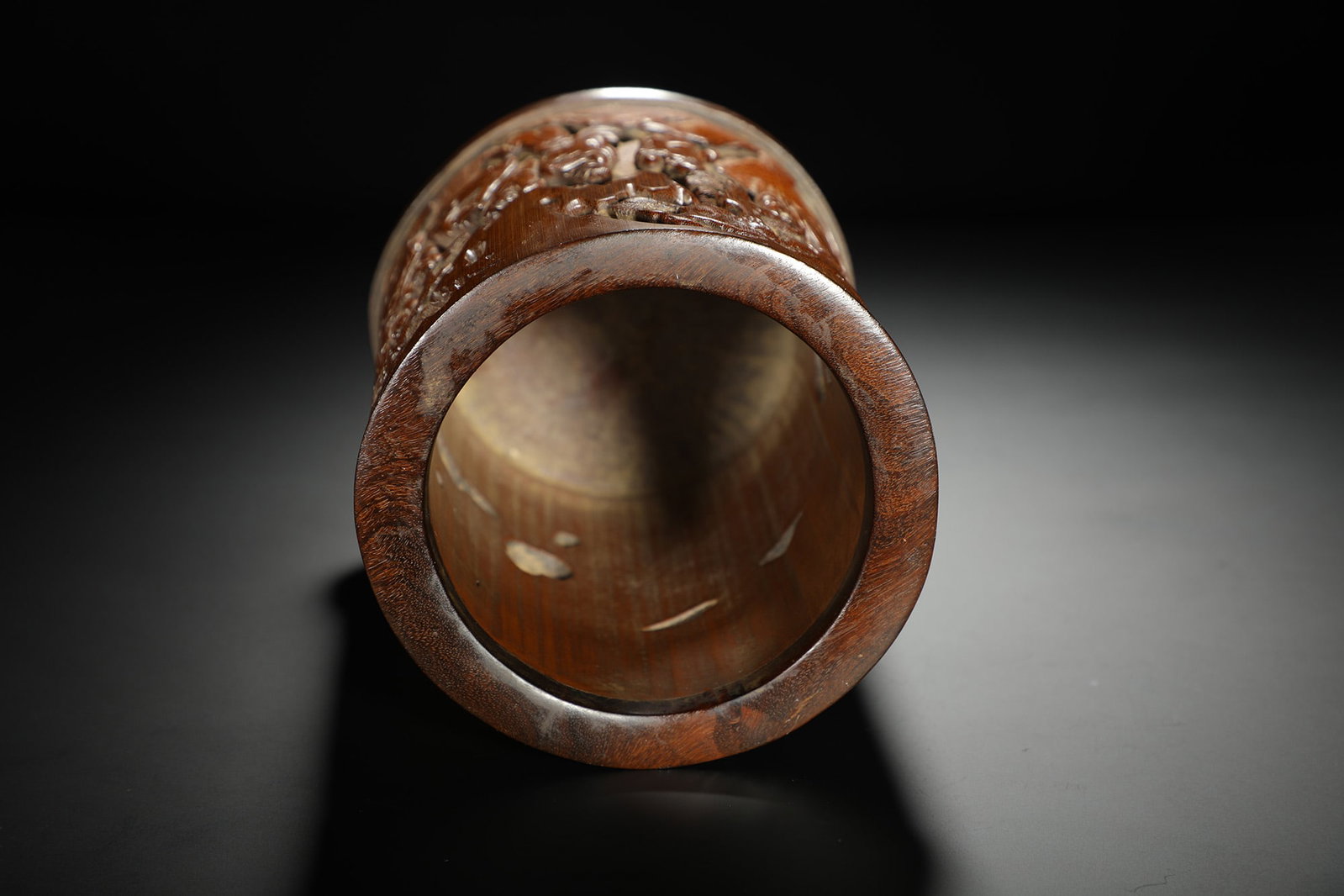 Carved Bamboo Figural Brushpot - 8