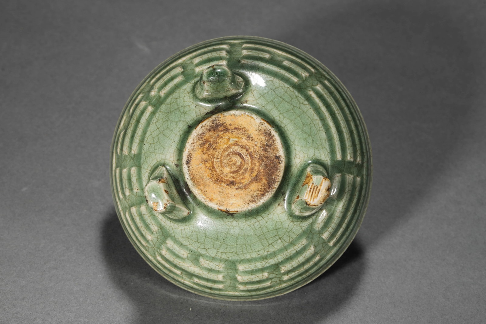Celadon Glaze Tripod Censer - 5
