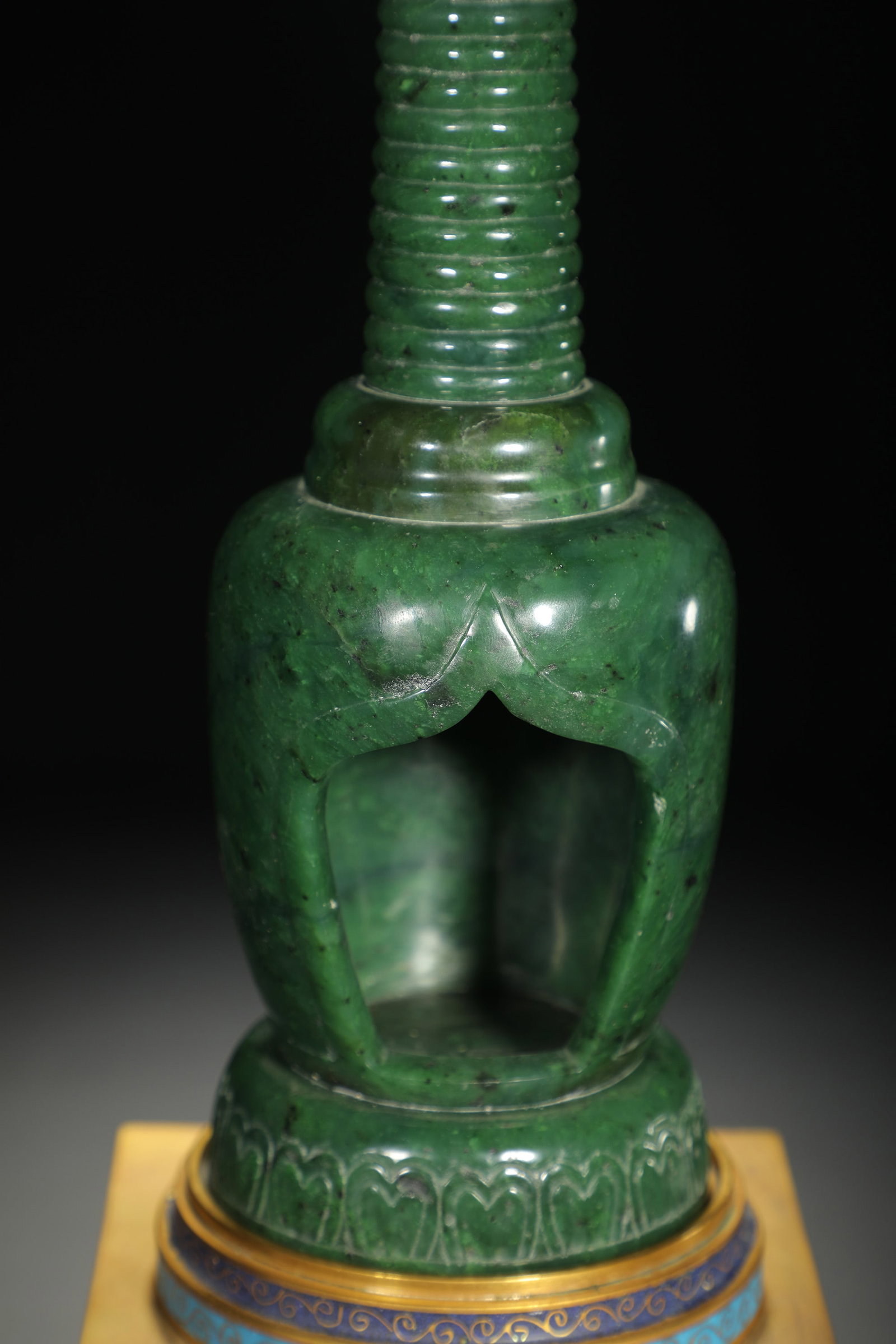 Celadon Jade Buddhist Pagoda - 3