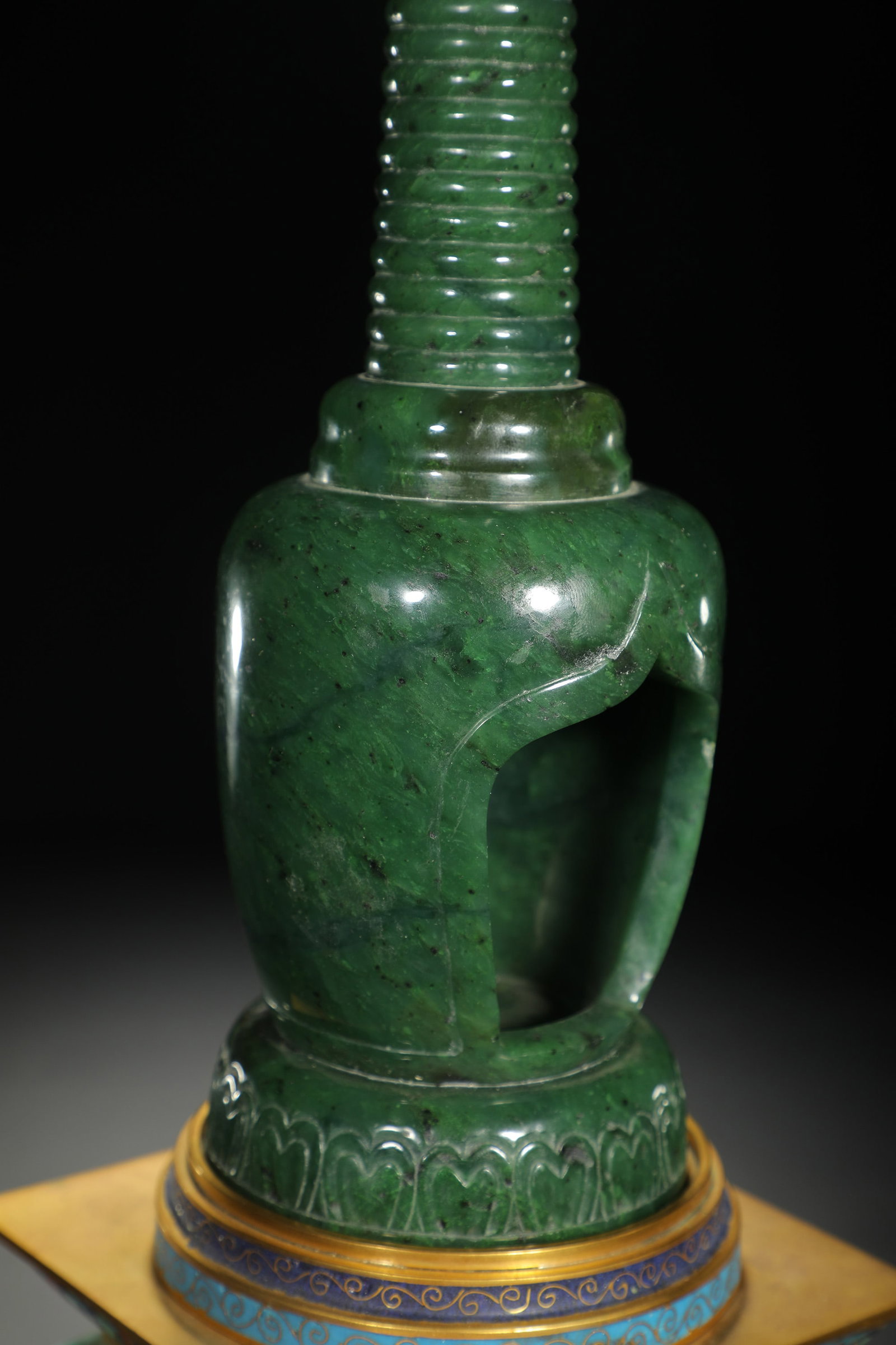 Celadon Jade Buddhist Pagoda - 7