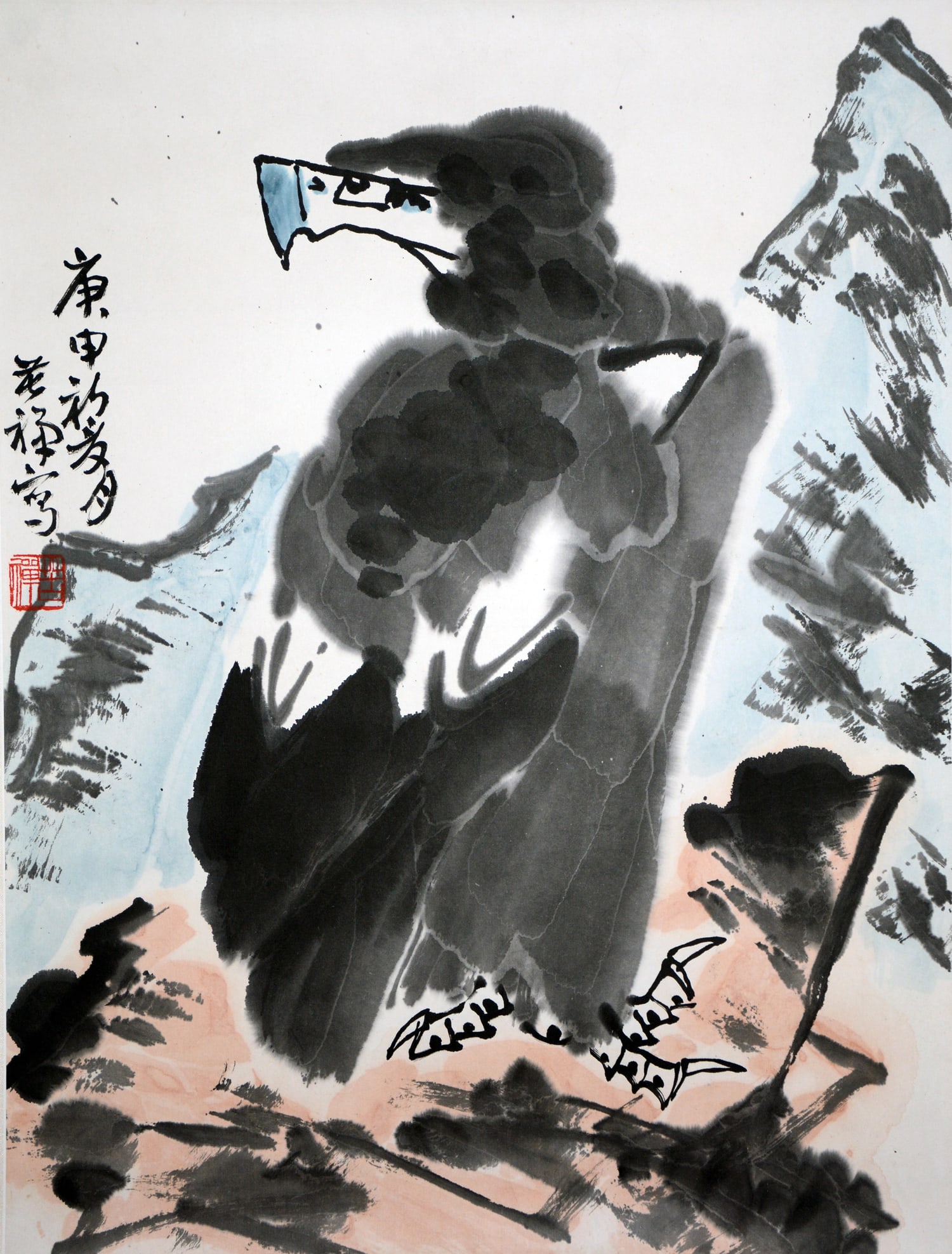 Chinese Drawing Animal Painting, Li Kuchan Mark: Chinese Drawing Animal Painting, Li Kuchan Mark 68×52cm