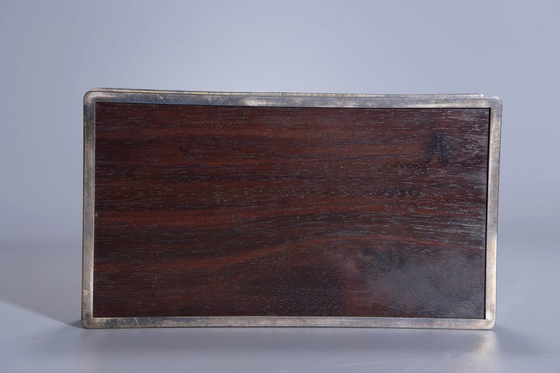 Inlaid Sandalwood Rectangular Box and Cover - 6