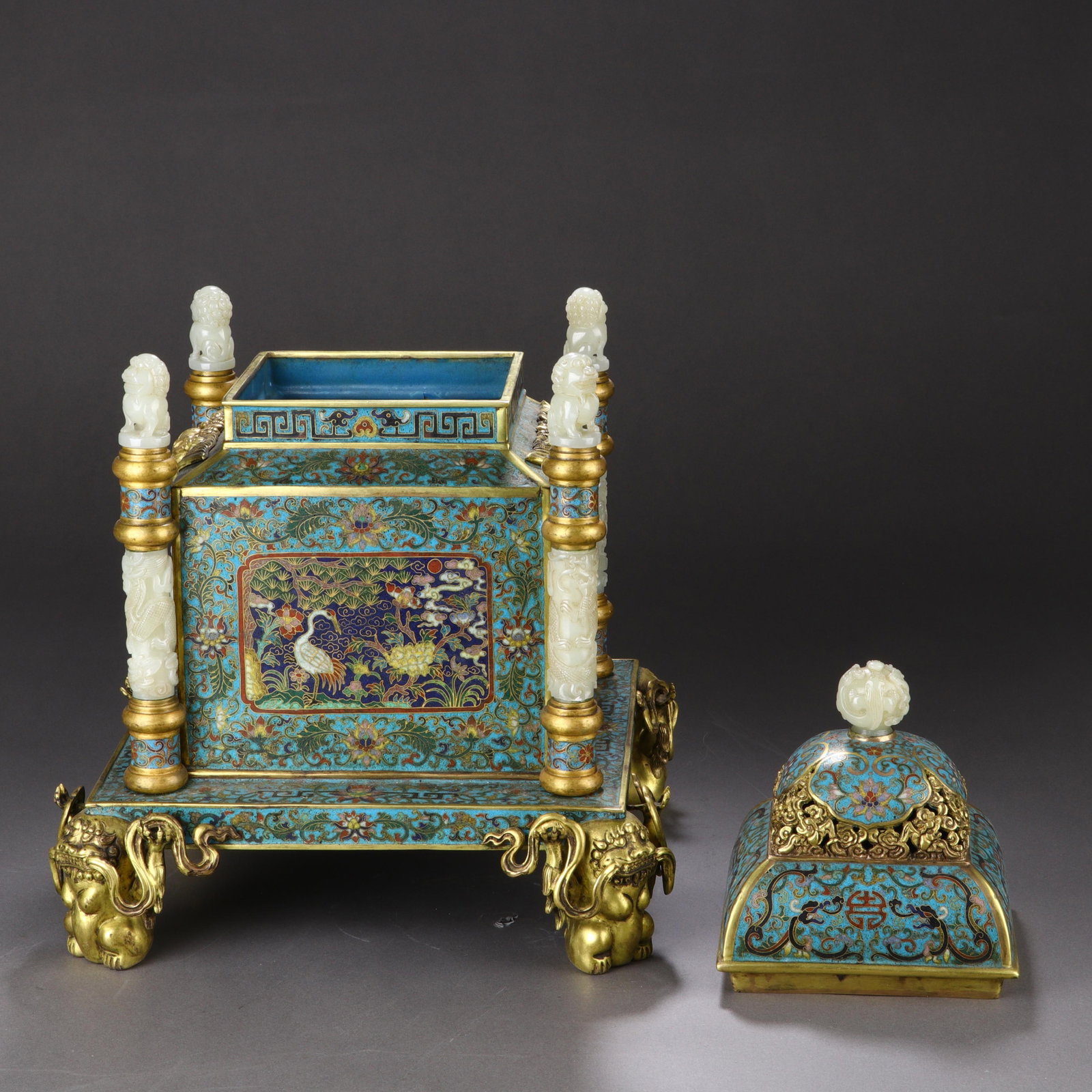 Cloisonné-Enamel ‘Incense Burner’ - 7