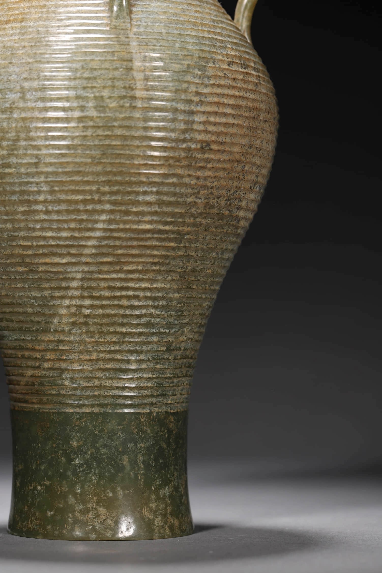 Carved Jade Four-Hooked Vase - 6