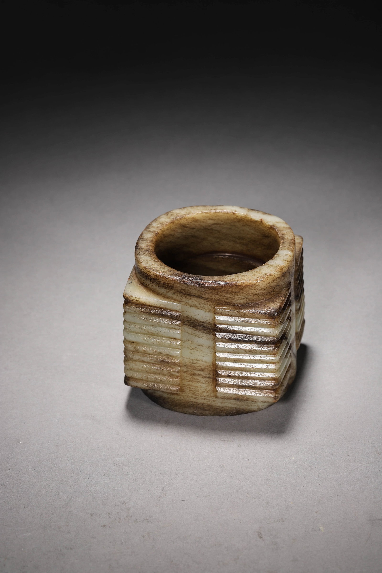 Brownish Jade Cong - 2