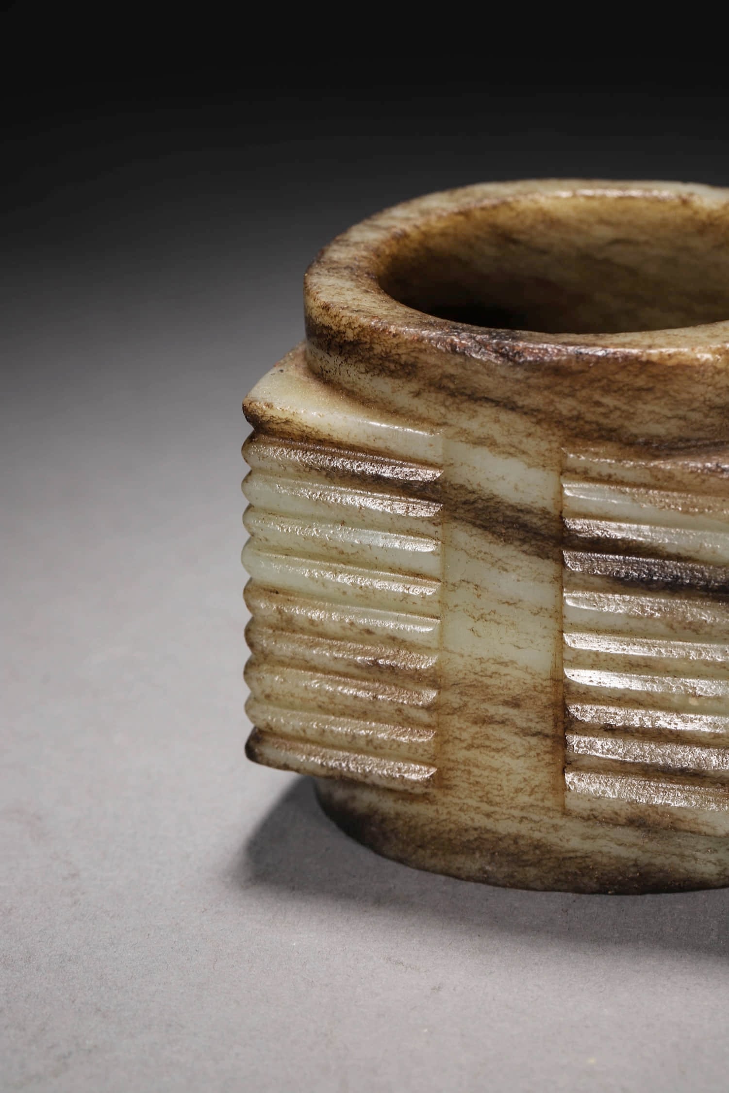 Brownish Jade Cong - 3