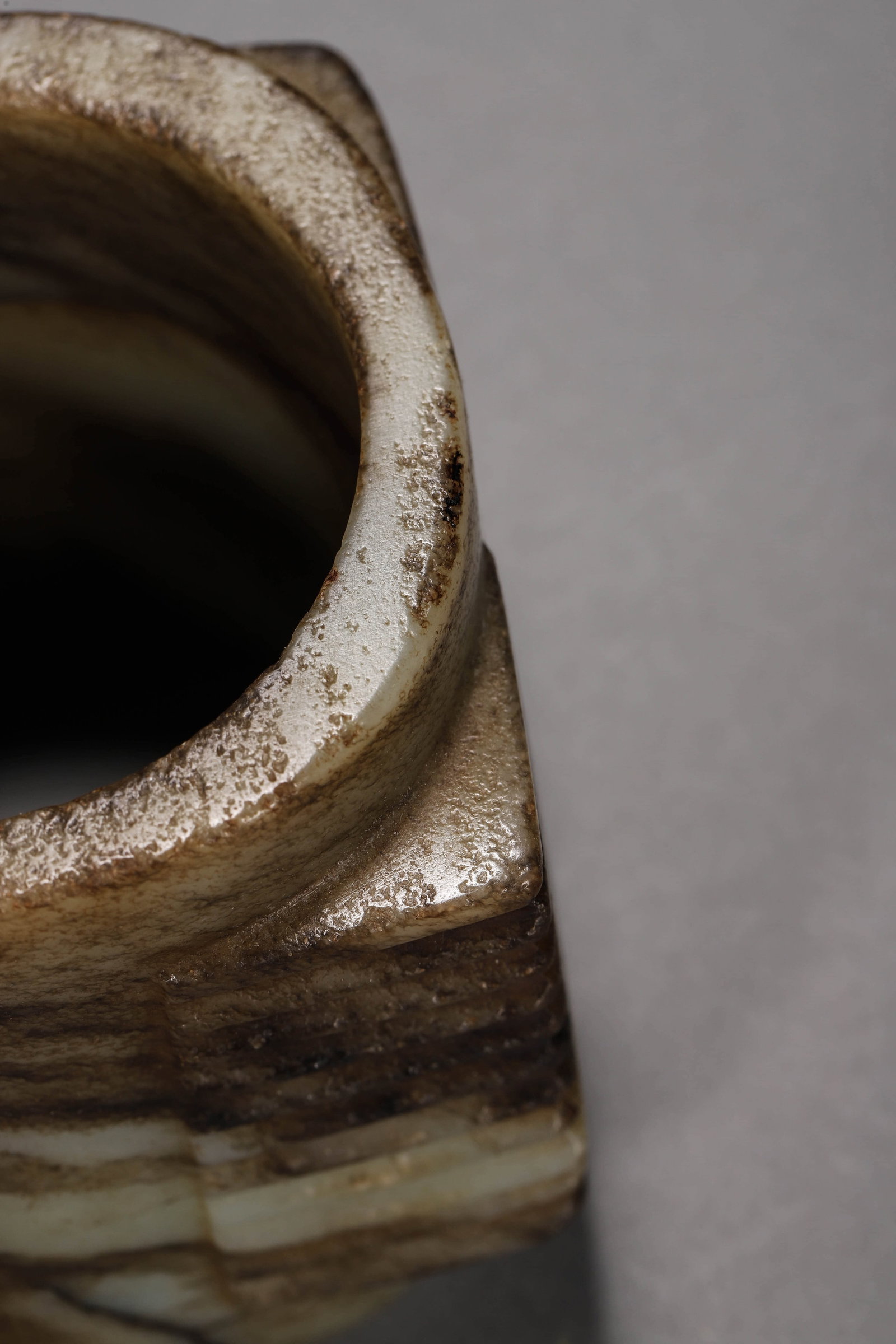 Brownish Jade Cong - 4