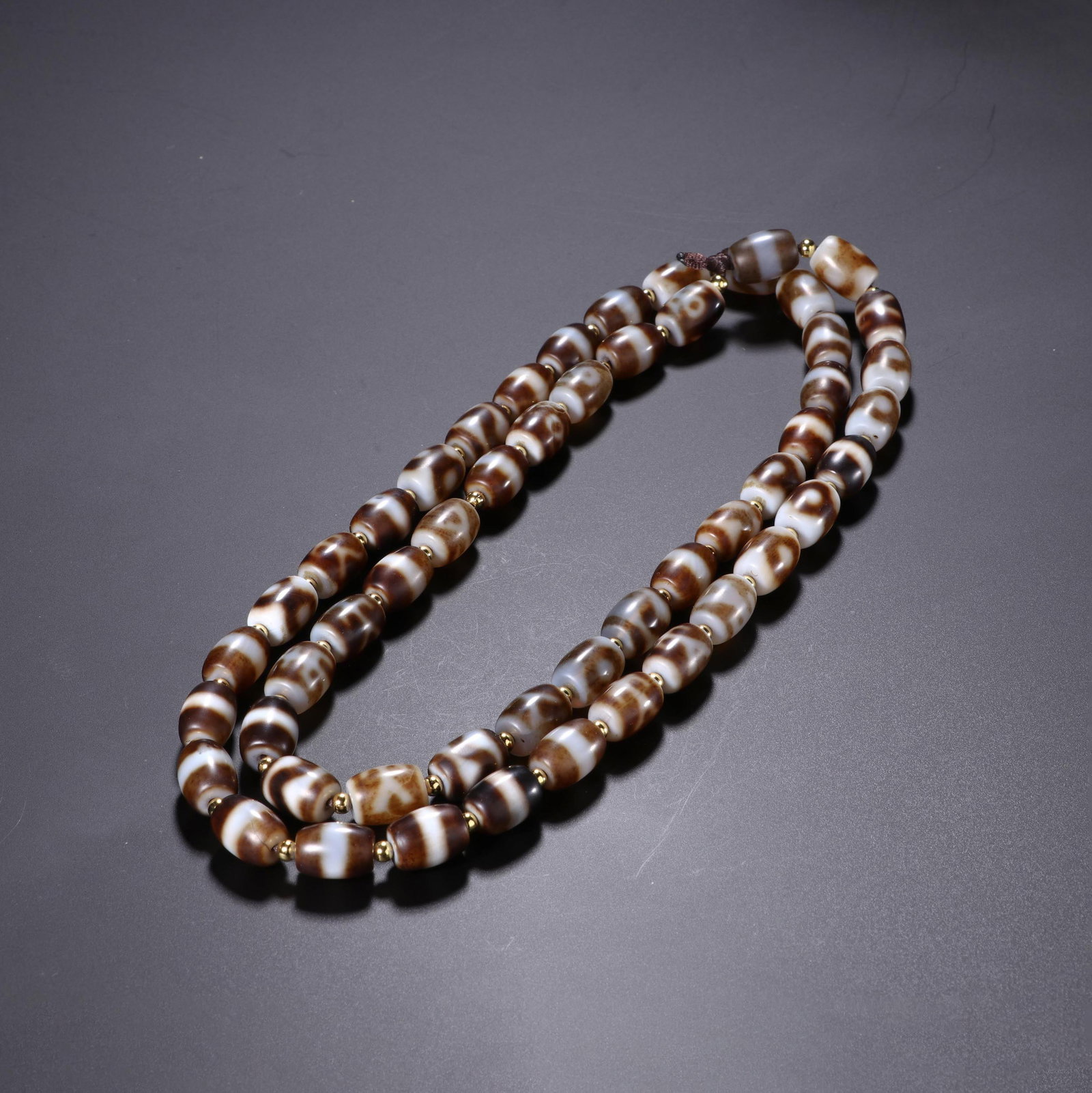 Dzi Bead’ Pendant: Dzi Bead’ Pendant Fifty-Two Beads
