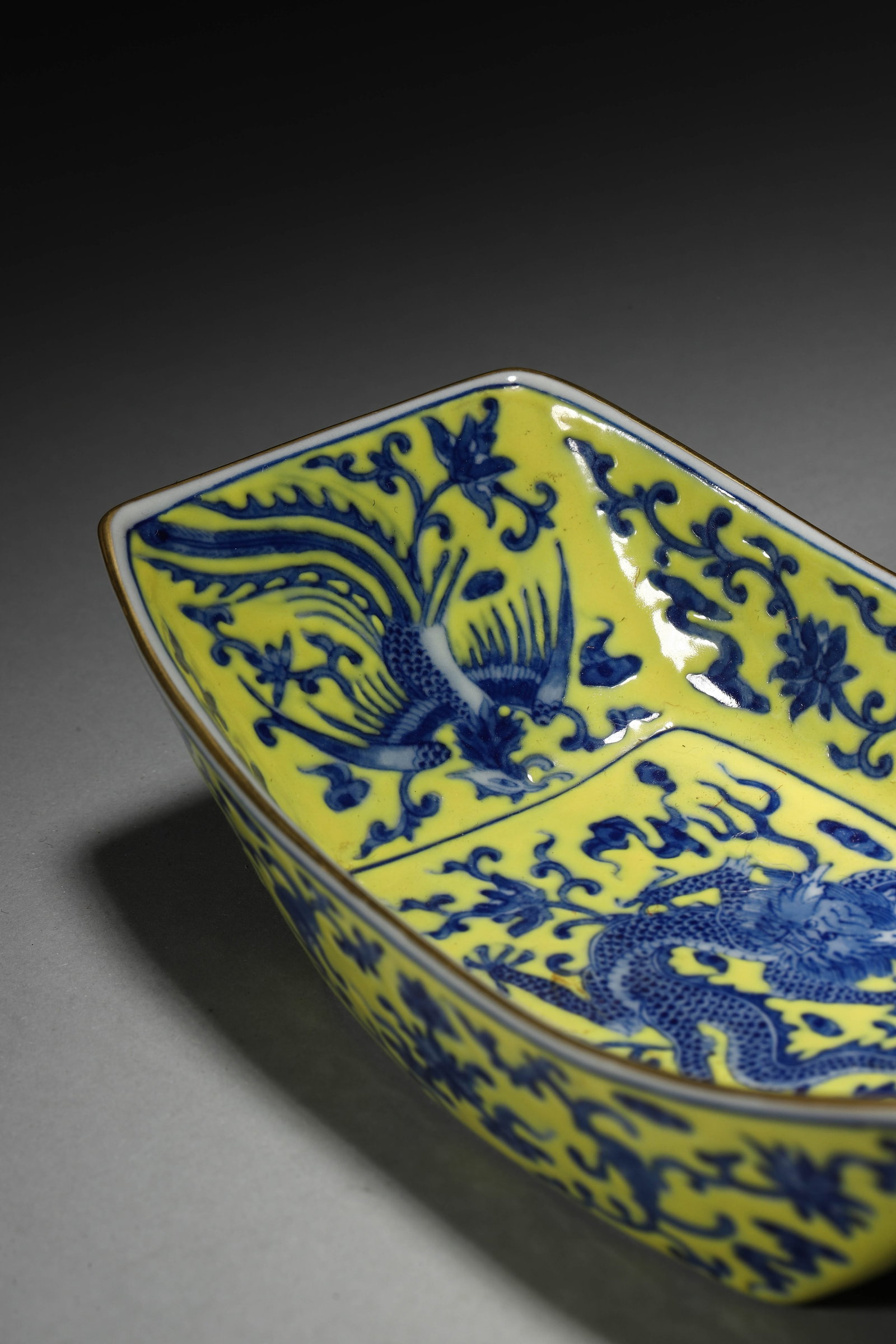 Yellow Ground Dragon Tea Tray - 4