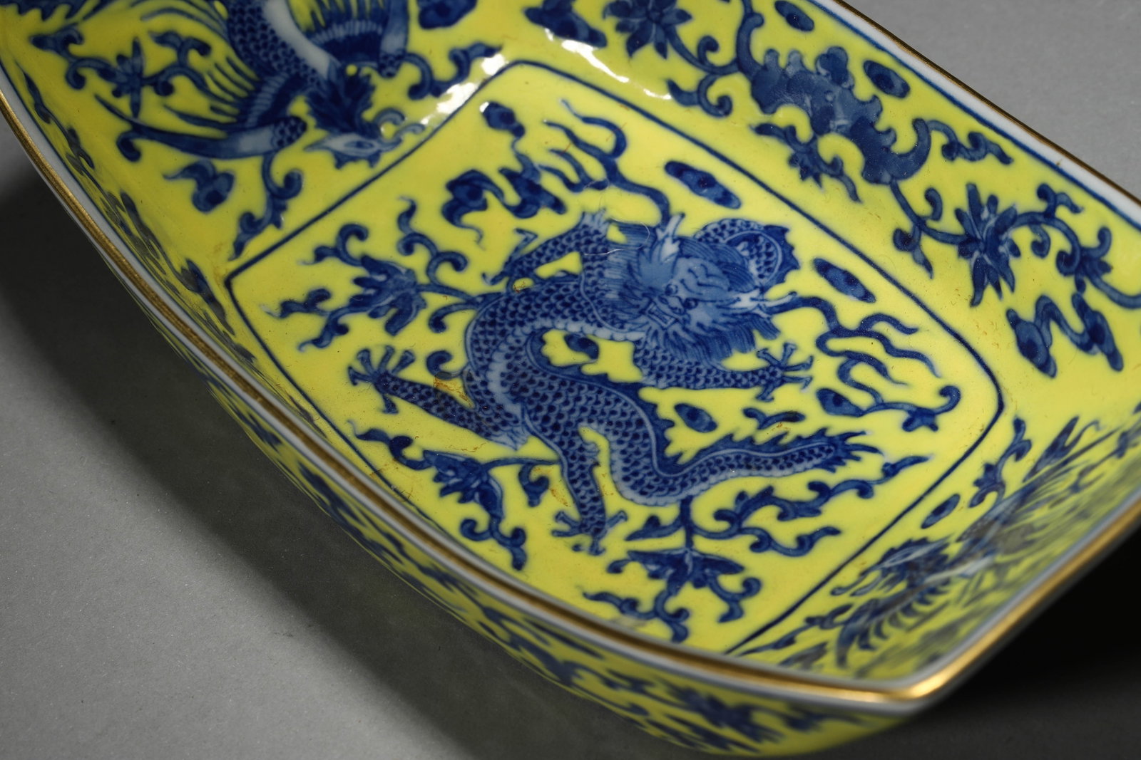 Yellow Ground Dragon Tea Tray - 6
