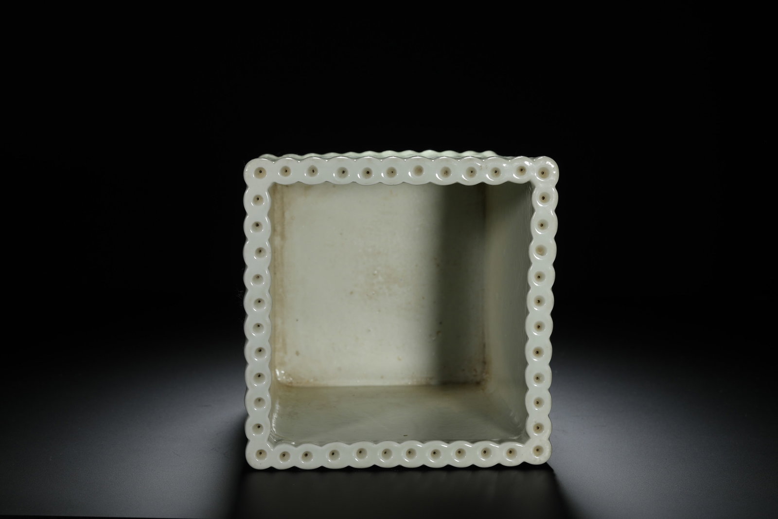 Celadon Glazed Bamboo Brushpot - 10