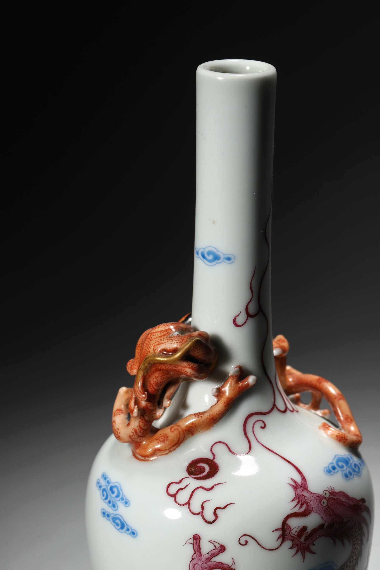 Famille-rose Dragon Vase - 3
