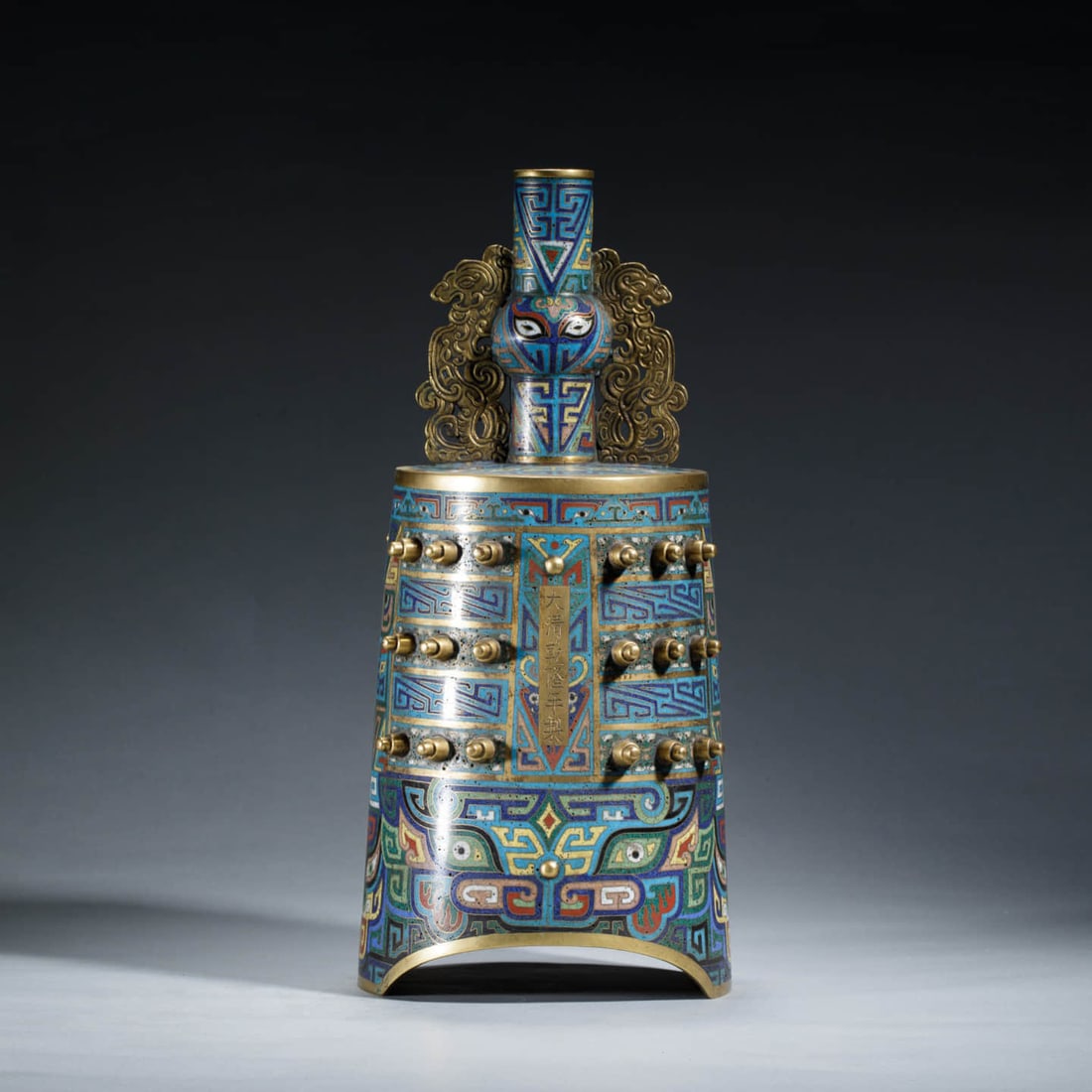 Cloisonne Enamel Temple Bell (1 of 9)