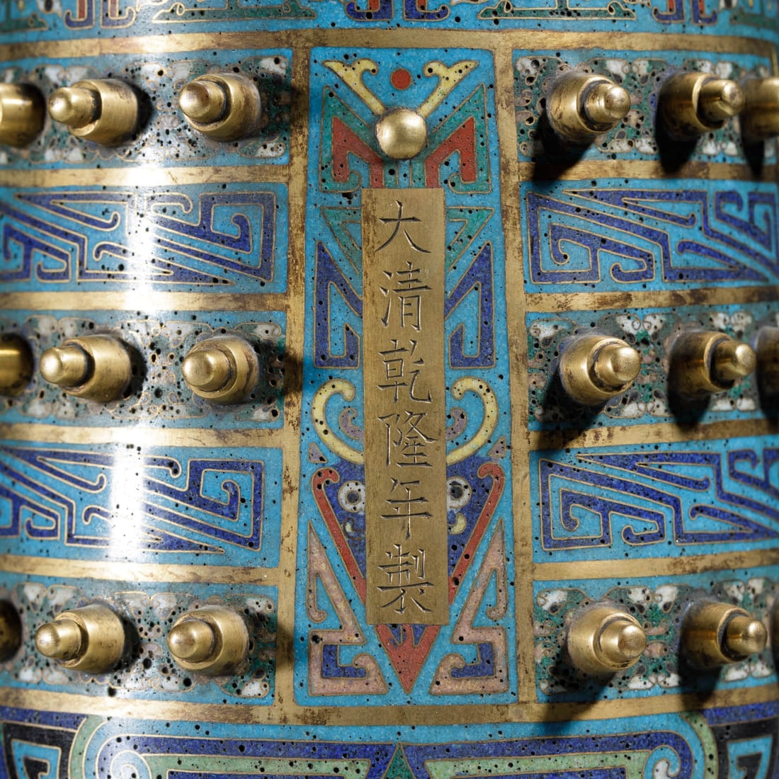Cloisonne Enamel Temple Bell - 2