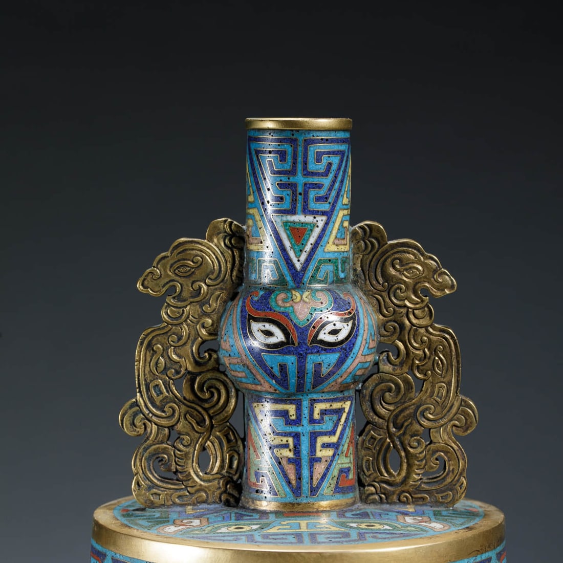 Cloisonne Enamel Temple Bell - 3