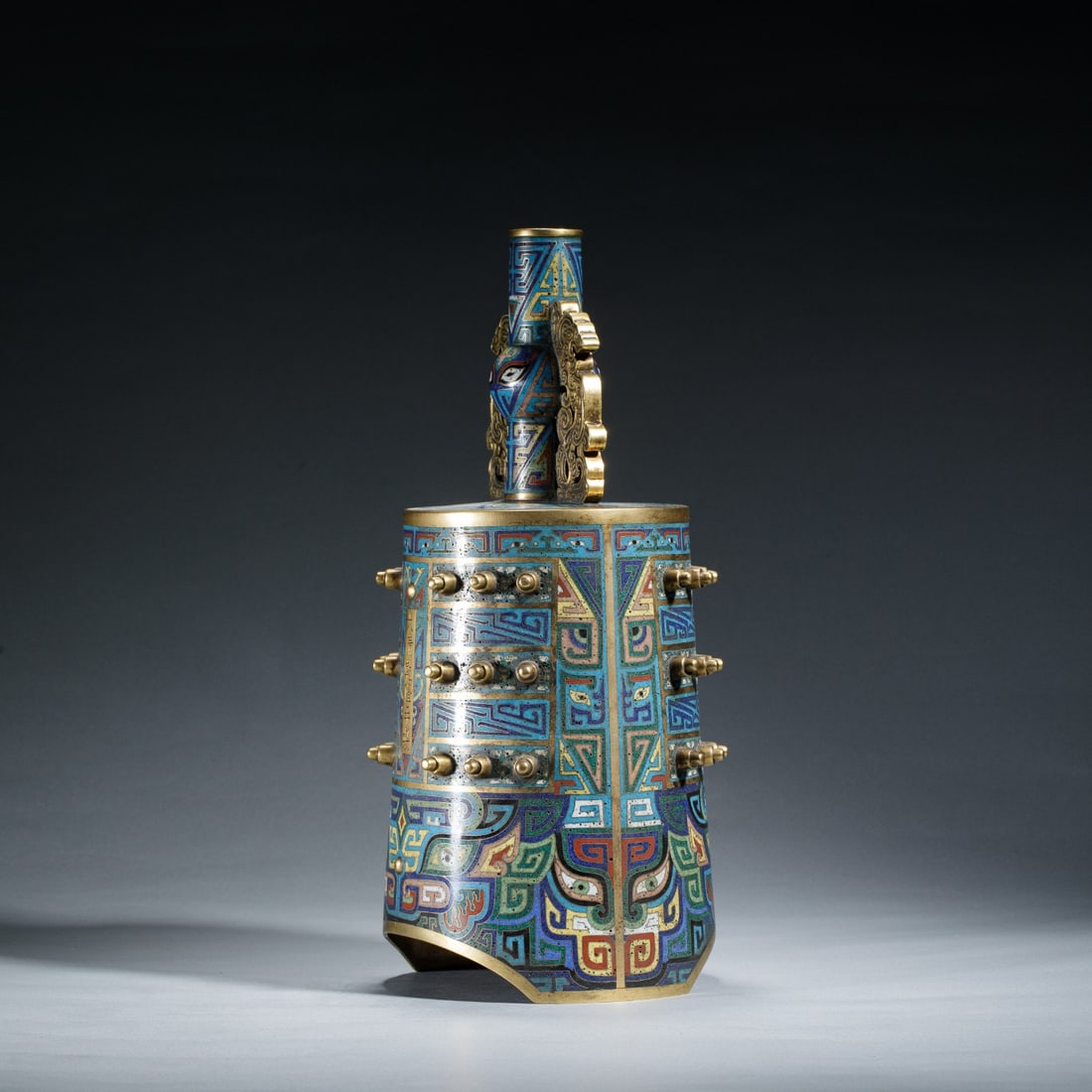 Cloisonne Enamel Temple Bell - 4