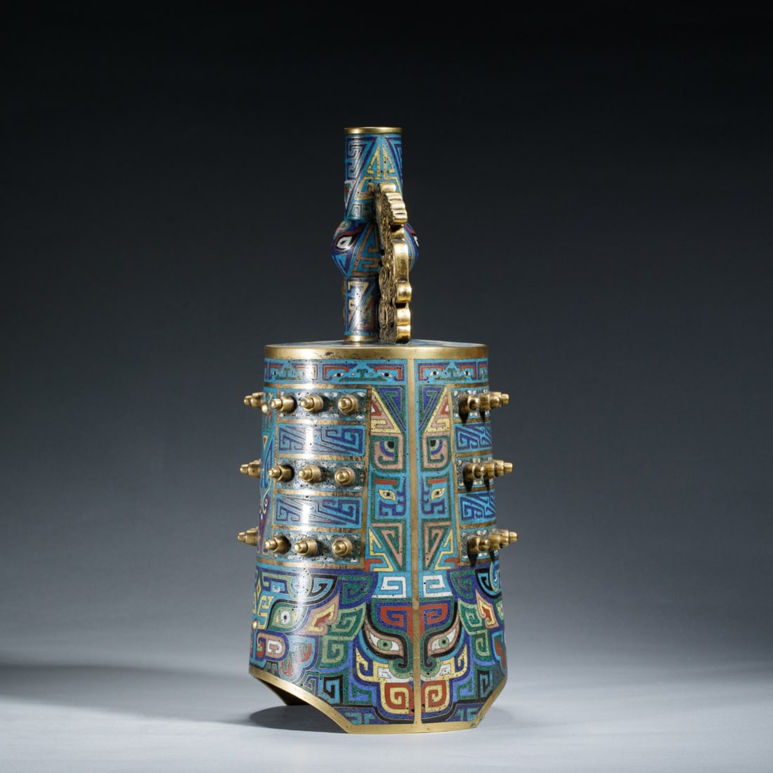 Cloisonne Enamel Temple Bell - 8