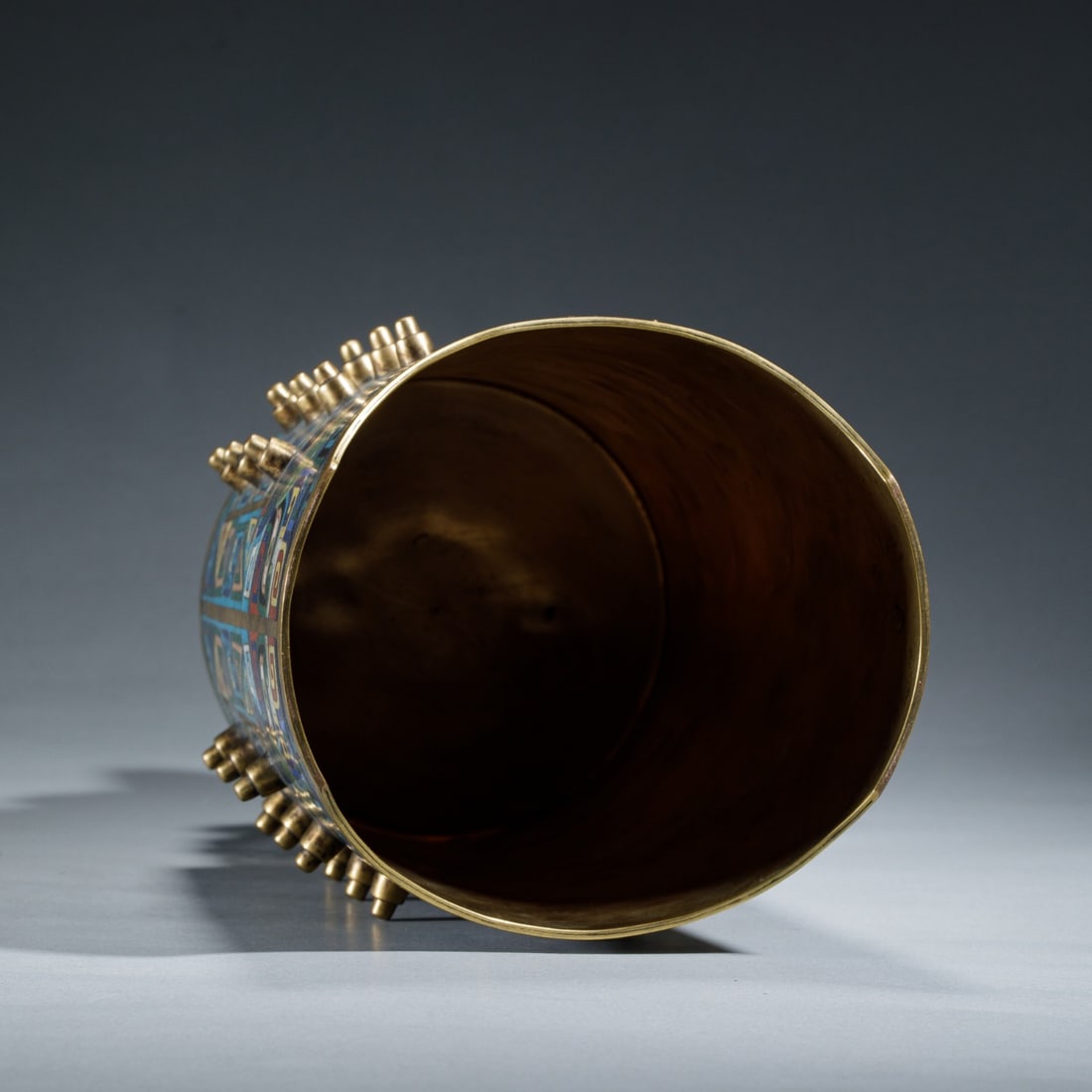 Cloisonne Enamel Temple Bell - 9