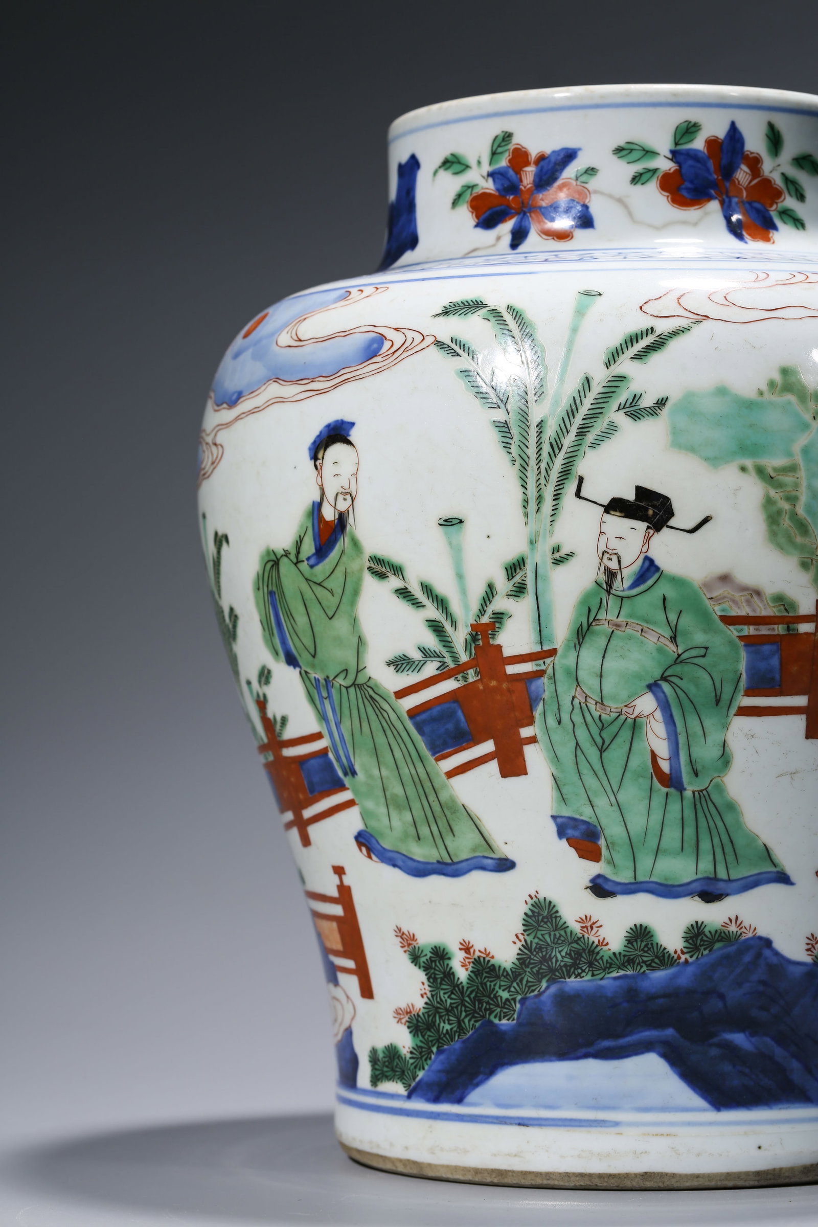 Wucai Figural General Jar - 5
