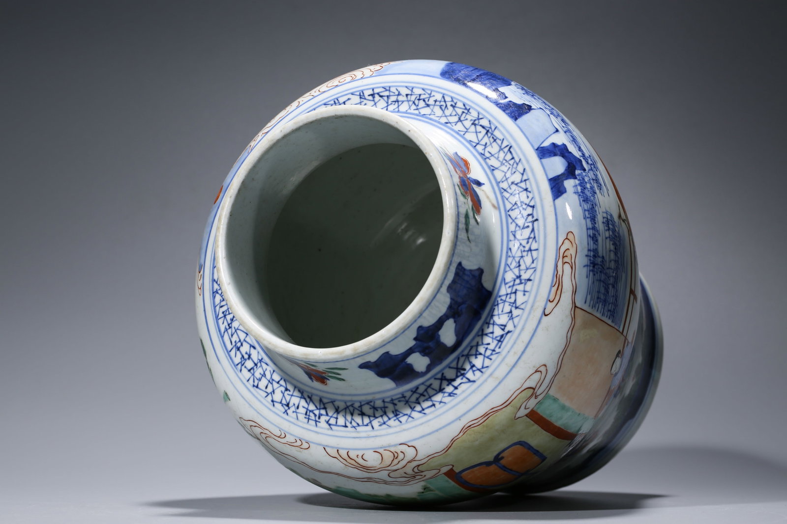 Wucai Figural General Jar - 7