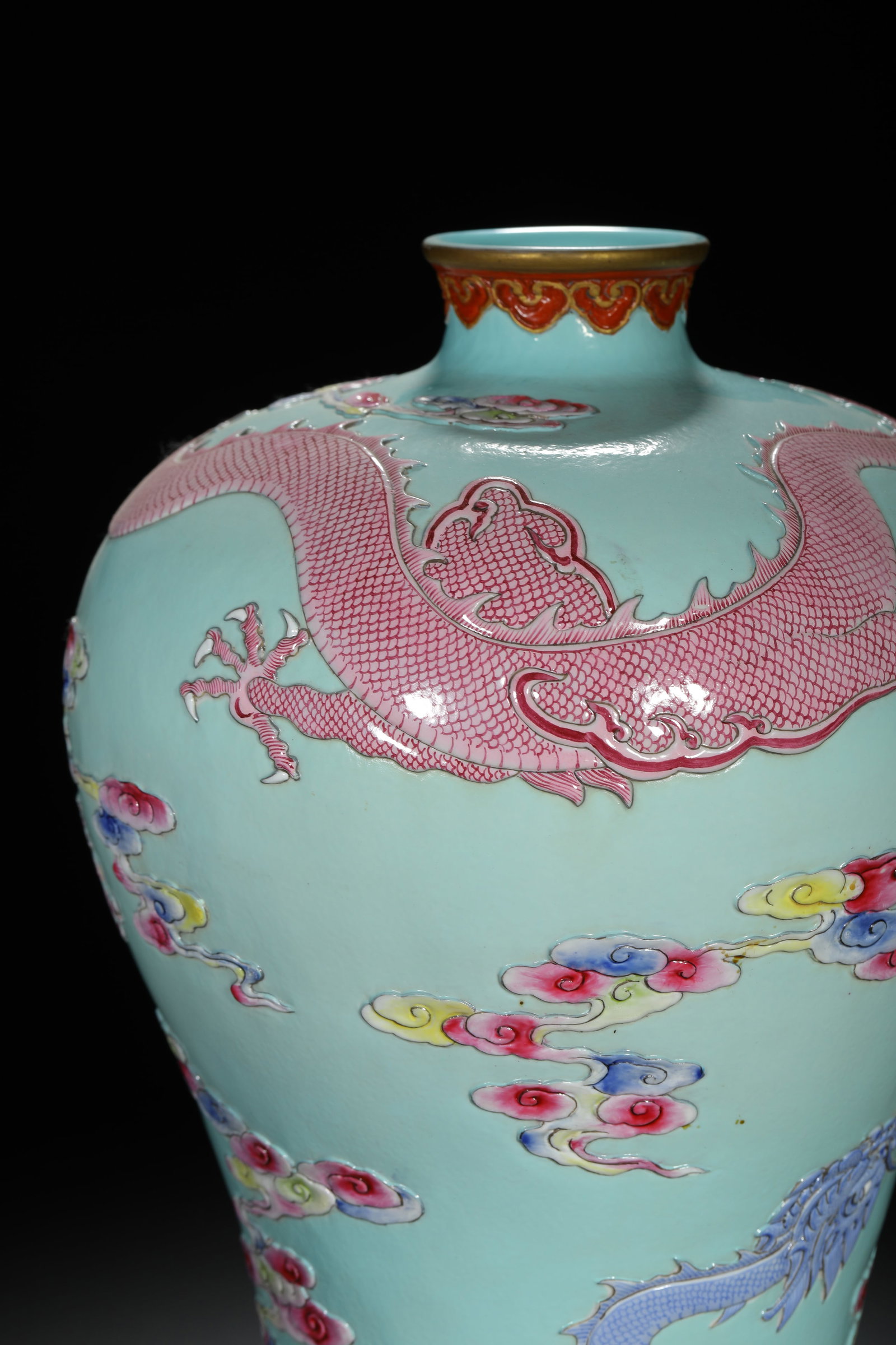 Green-Glazed Dragon Meiping - 7