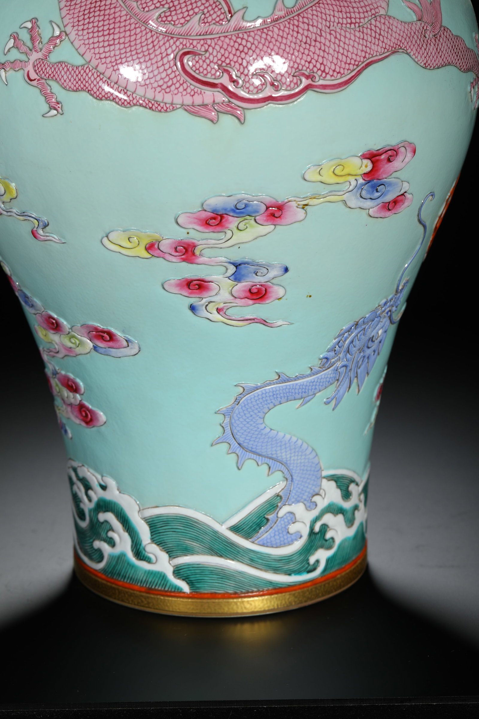 Green-Glazed Dragon Meiping - 8