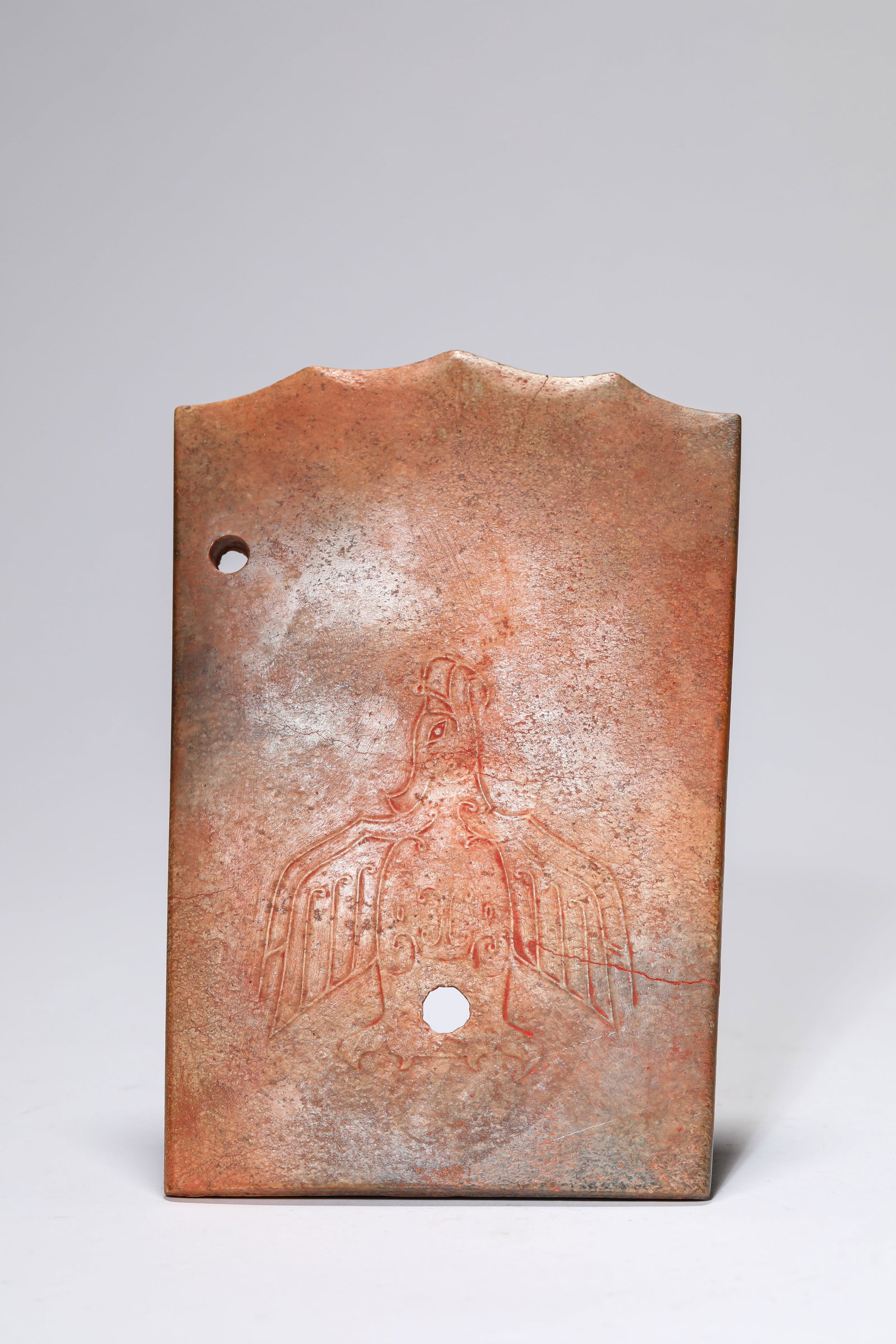 A JADE ?BIRD PATTERN? YUE AXE - 3