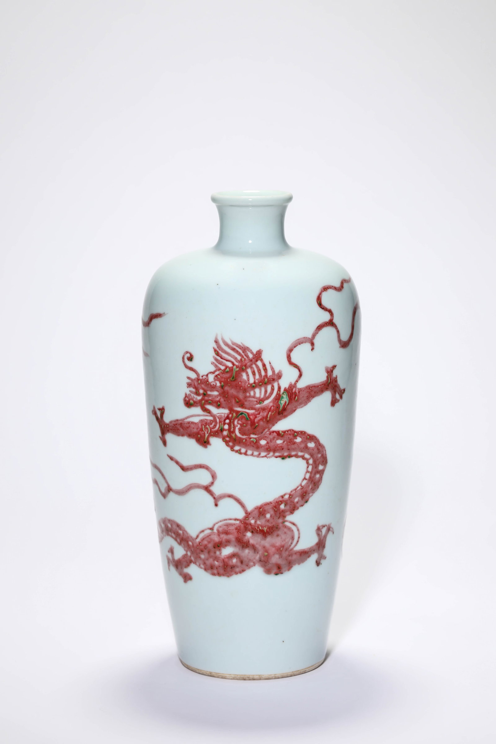 AN UNDERGLAZE-RED ?DRAGON? MEIPING - 2