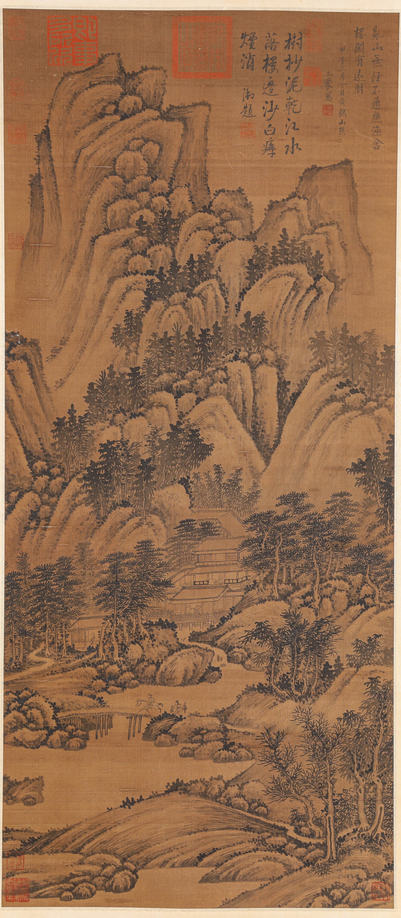 WANG MENG (1308-1385), ATTRIBUTED TO, LANDSCAPE (1 of 6)