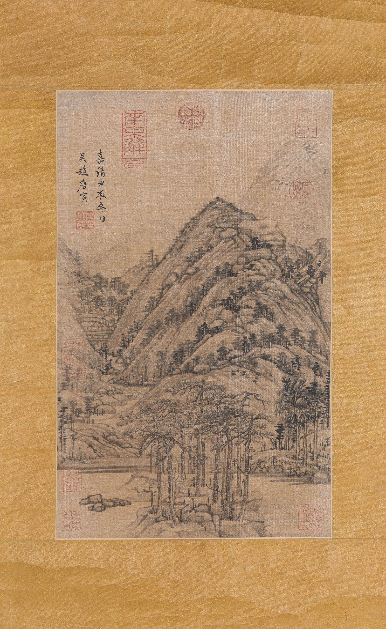 TANG YIN (1470-1524), ATTRIBUTED TO, LANDSCAPE: TANG YIN (1470-1524), ATTRIBUTED TO, LANDSCAPE Description: Dimensions: Width: 27.5 cm x Height: 44 cm. All measurements are approximate.