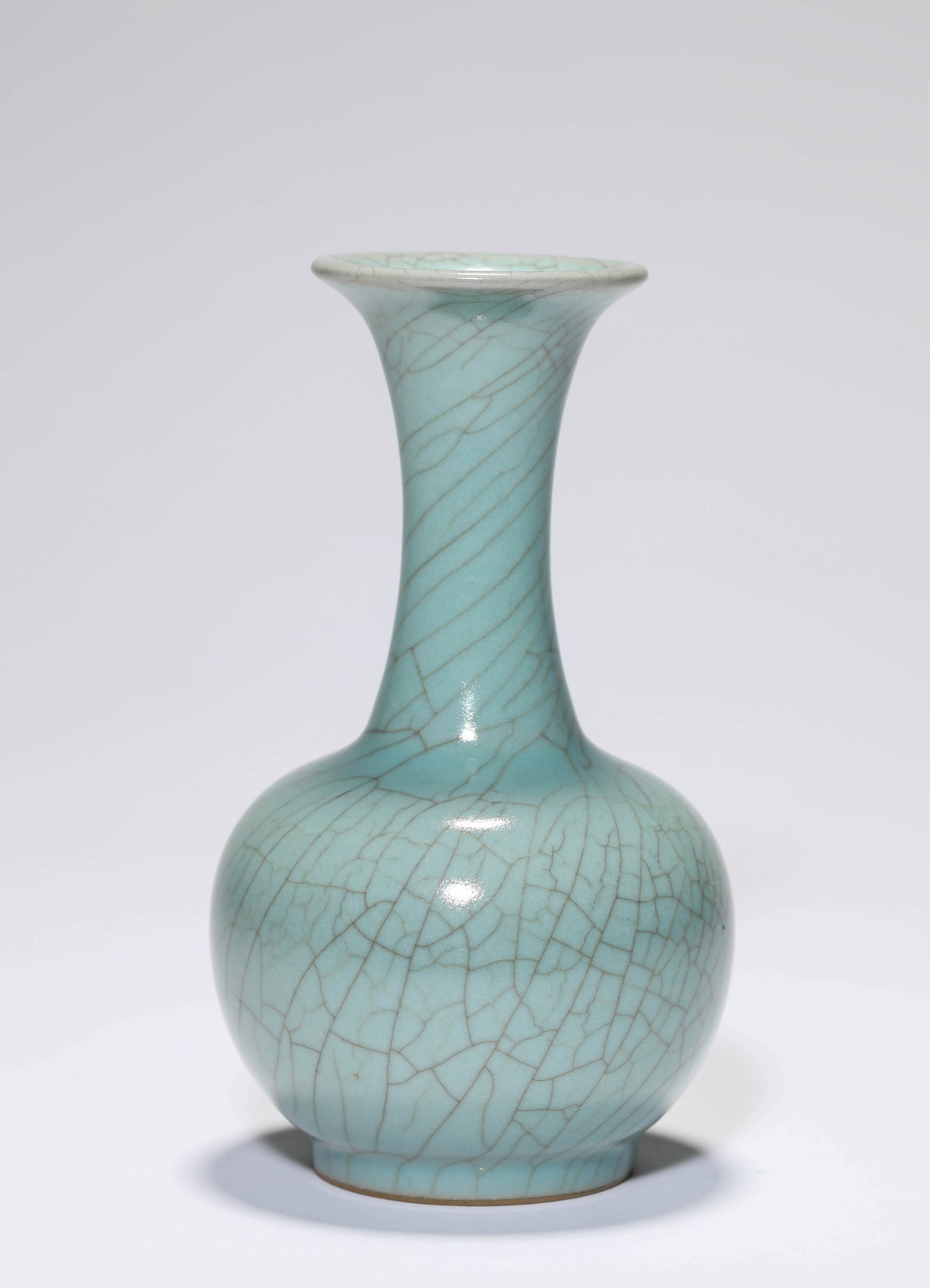 A GUAN-TYPE ?FLARED-MOUTH? VASE: A GUAN-TYPE ?FLARED-MOUTH? VASE Description: Dimensions: Width: 8.3 cm x Height: 14.4 cm. All measurements are approximate.