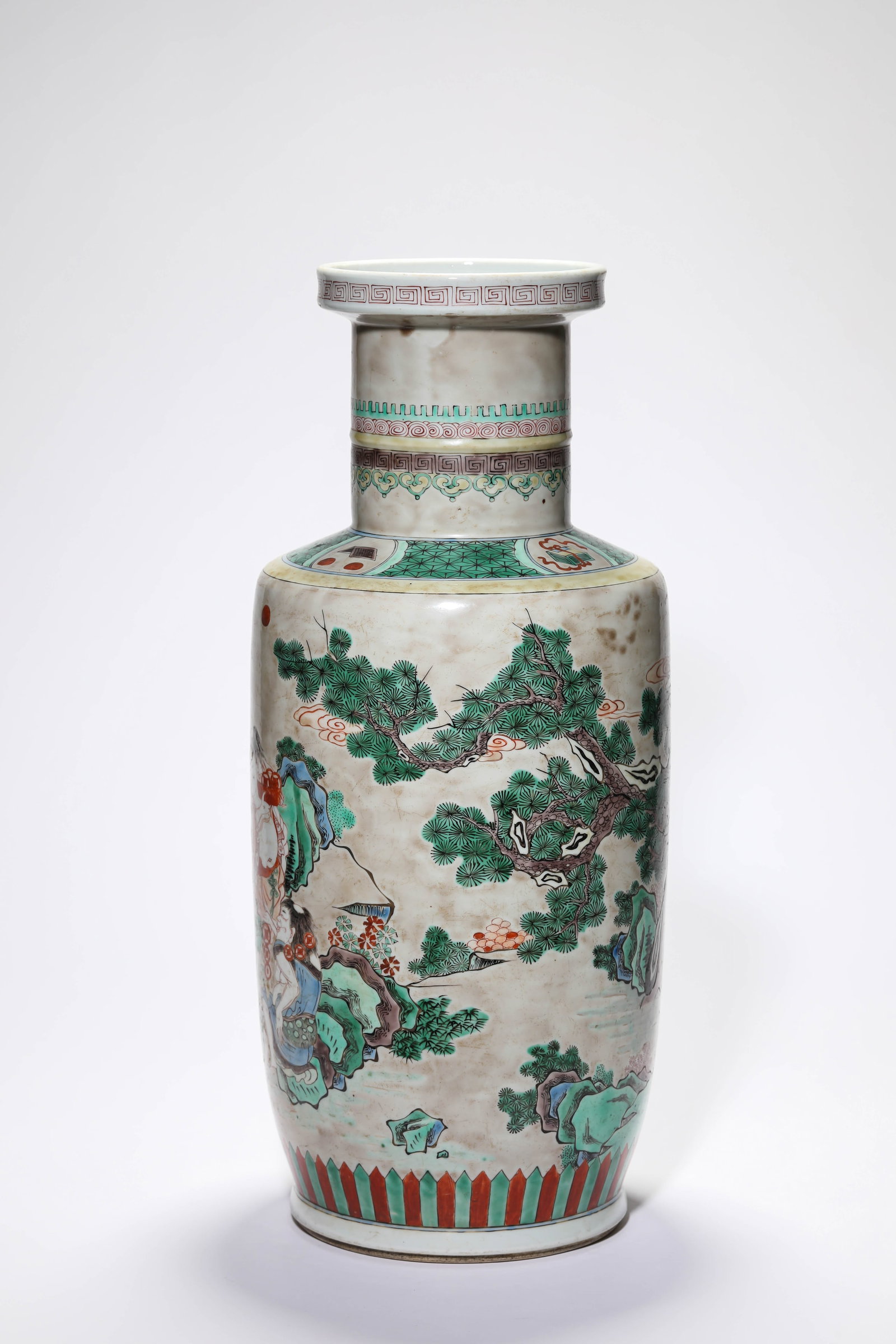 A WUCAI ?FIGURAL? ?BANGCHUI? VASE - 2