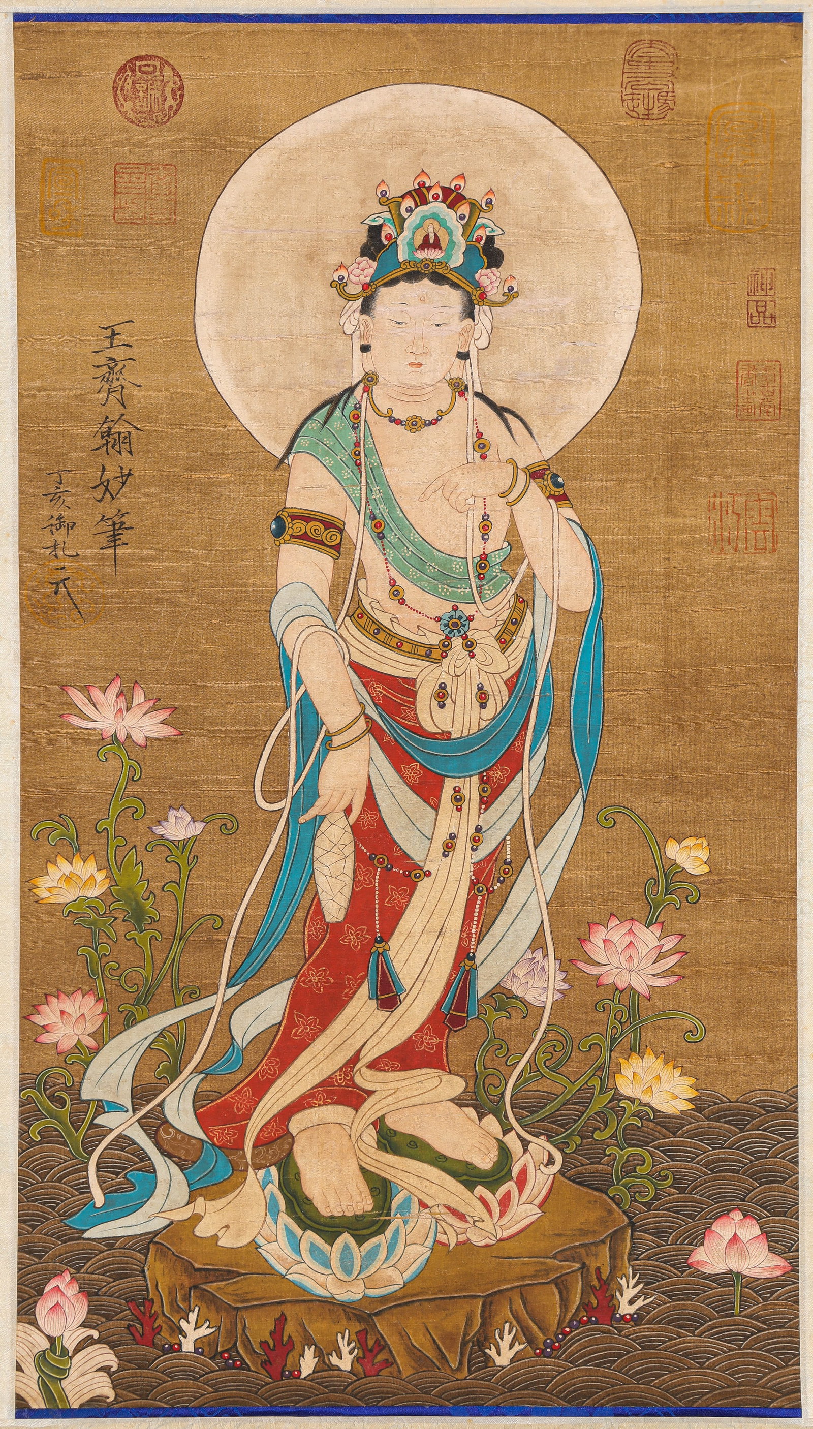 WANG QIHAN (ACT. 10TH CENTURY), ATTRIBUTED TO, GUANYIN (1 of 5)