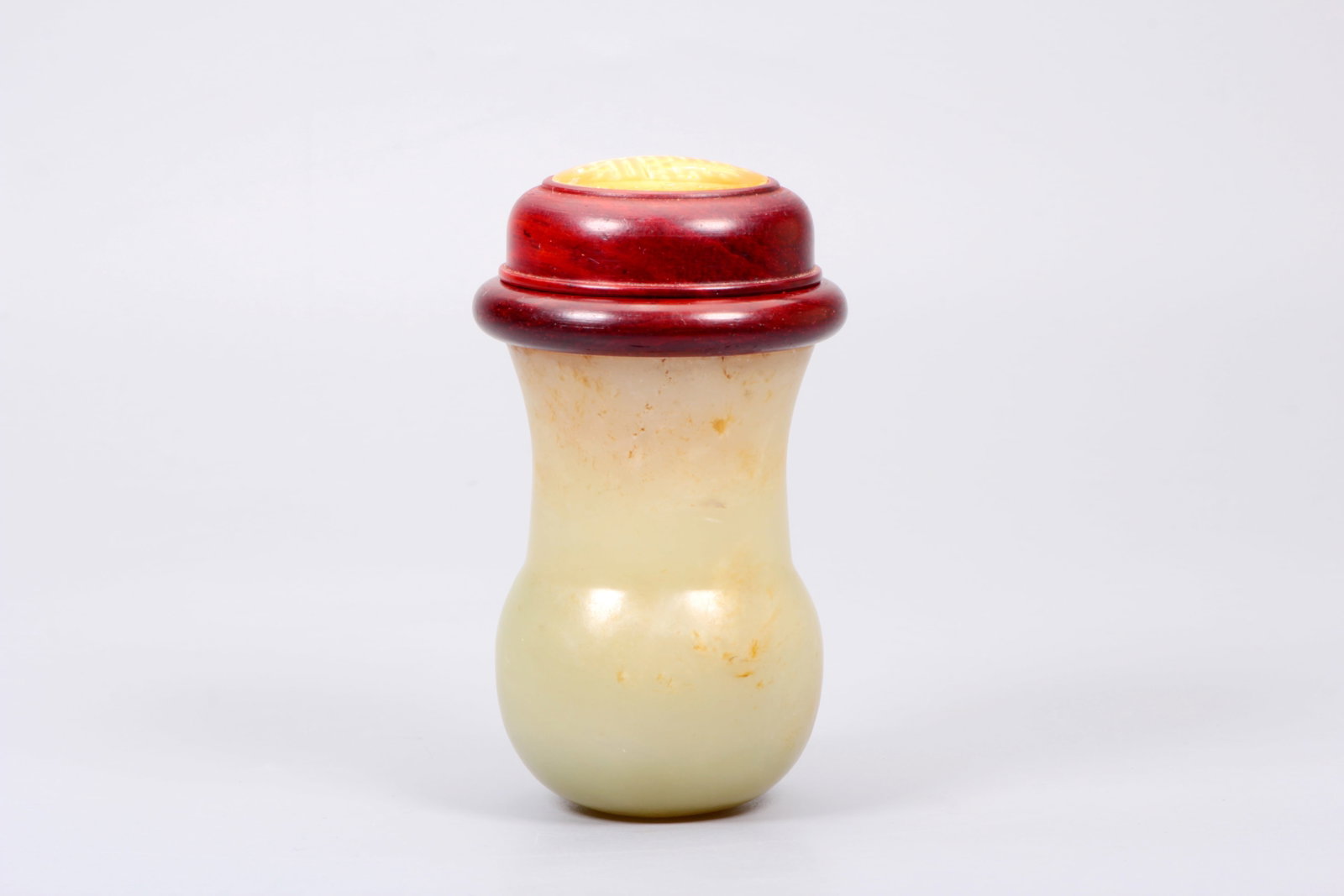 A HETIAN JADE INSECT-FORM GOURD - 3