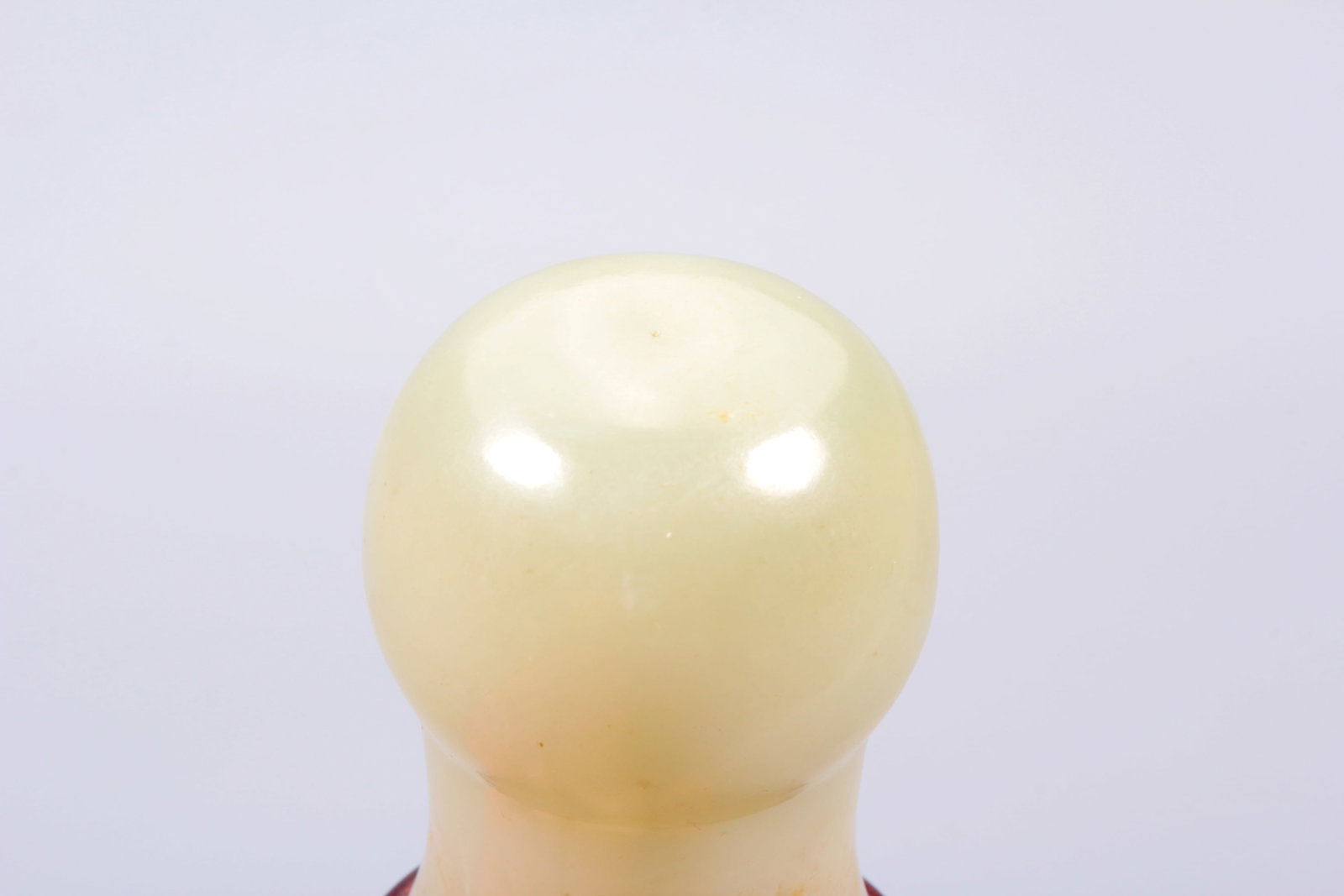 A HETIAN JADE INSECT-FORM GOURD - 7