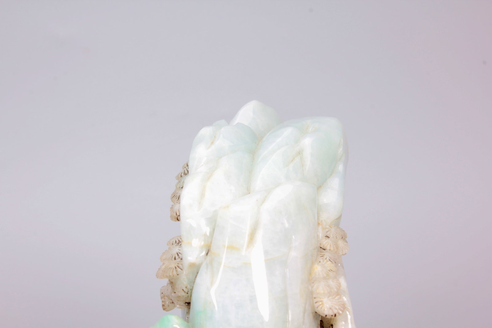 A JADEITE 'LANDSCAPE AND FIGURES' DISPLAY PIECE - 8