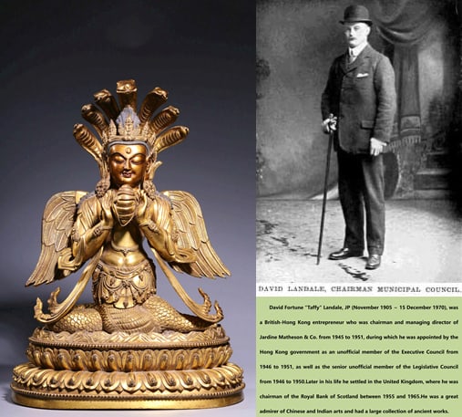 A GILT-BRONZE FIGURE OF DRAGON KING BUDDHA (1 of 10)