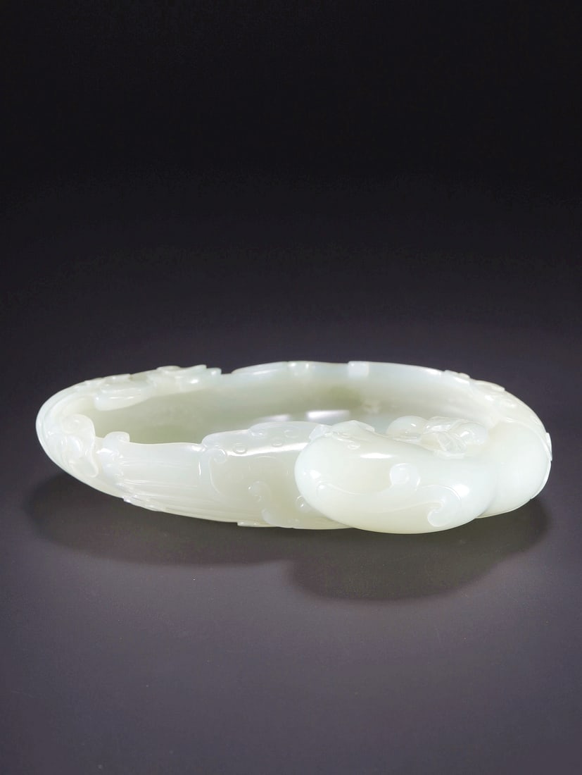 A HETIAN JADE 'PHOENIX' BRUSH WASHER - 5