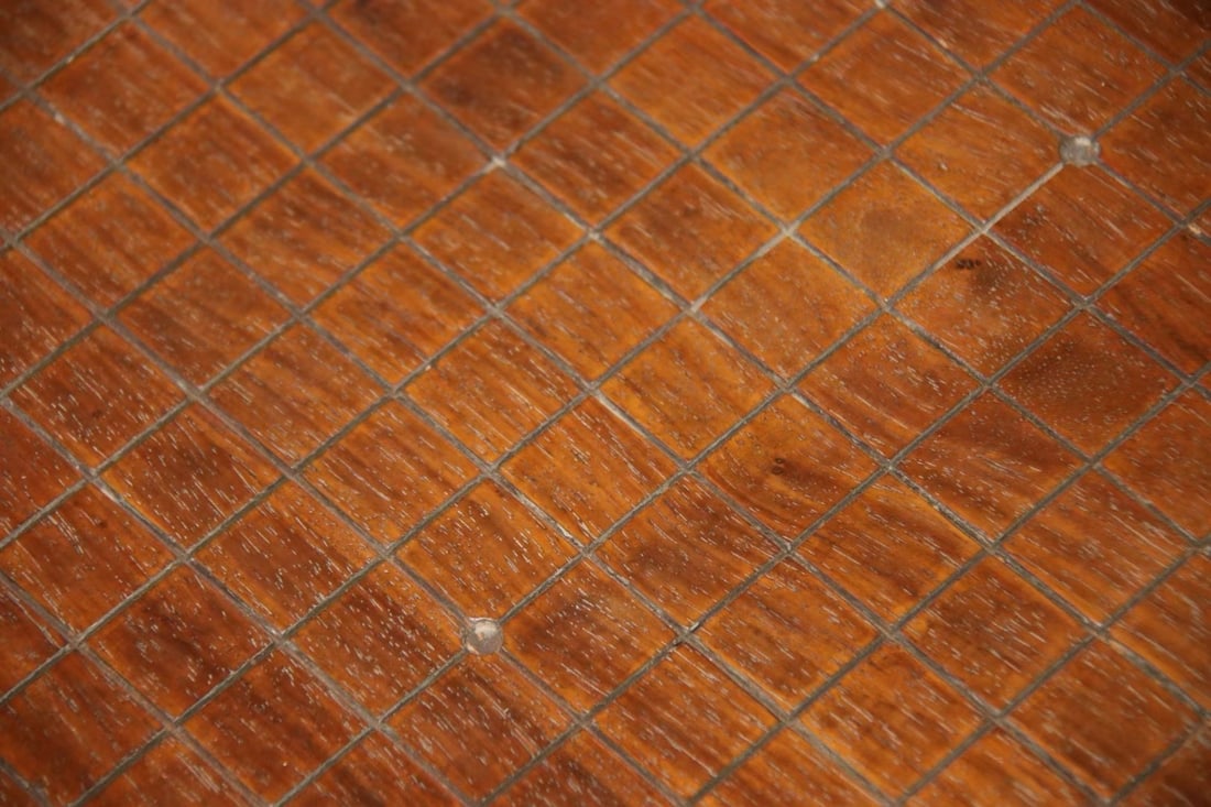 Huanghuali Wood Carved Flower Pattern Table - 4