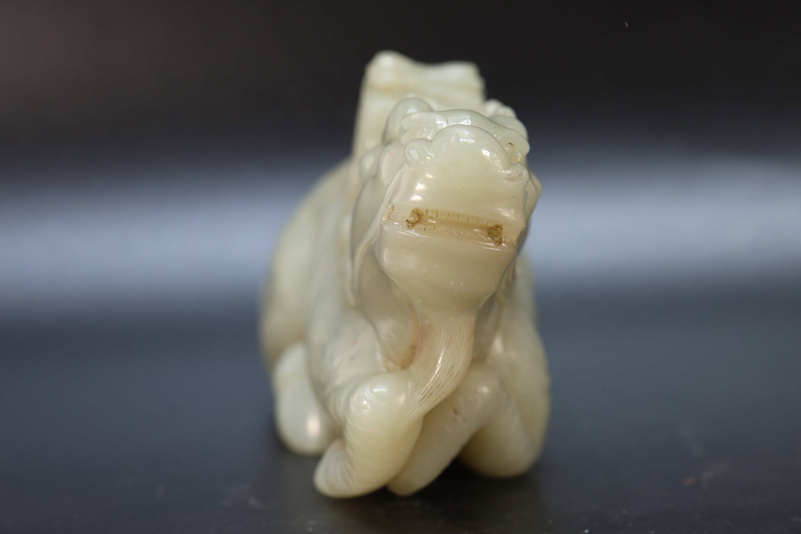 Jade Carved Kirin Shape Figure - 4